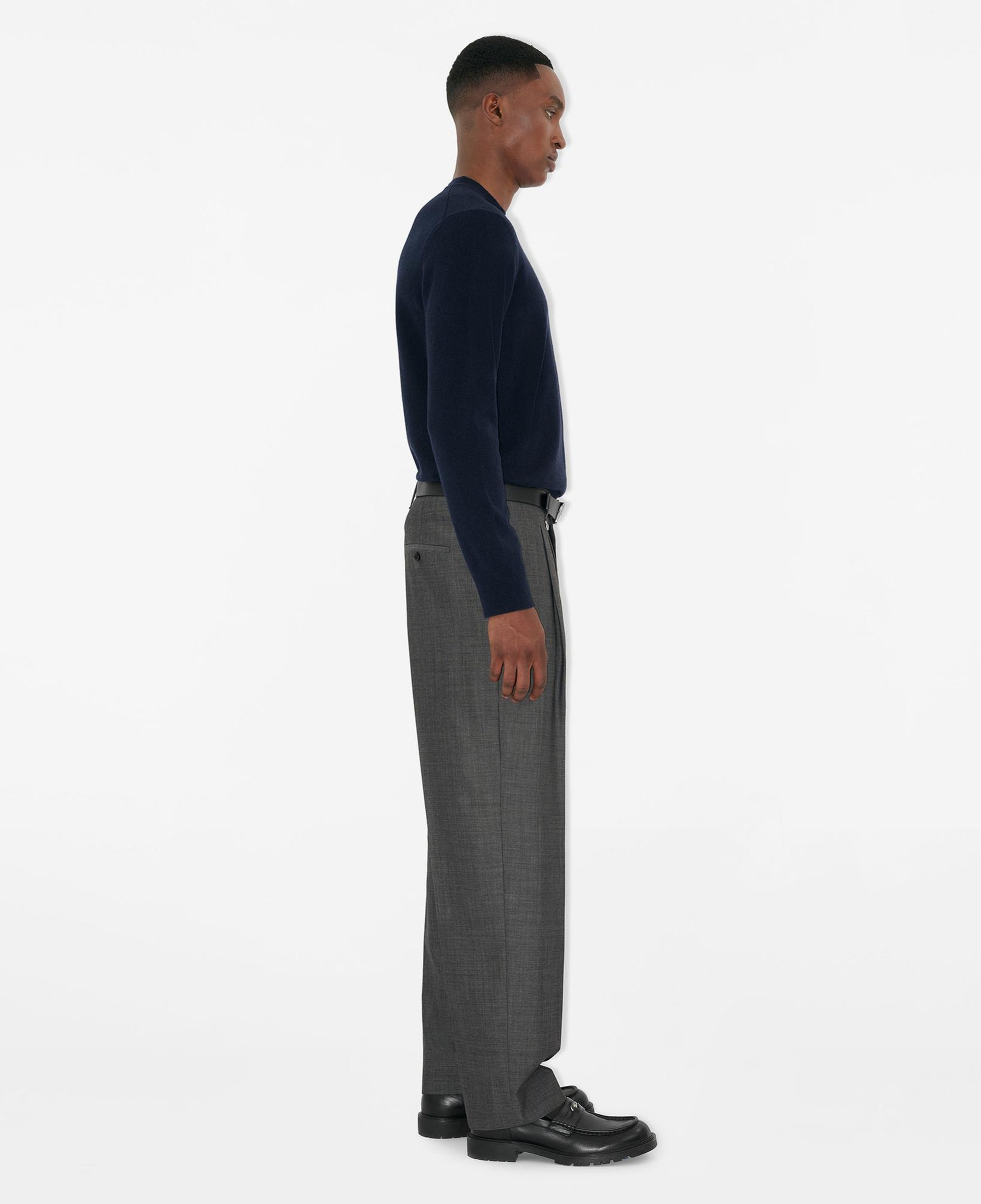 Burberry Cashmere Blend Erkek Lacivert Triko