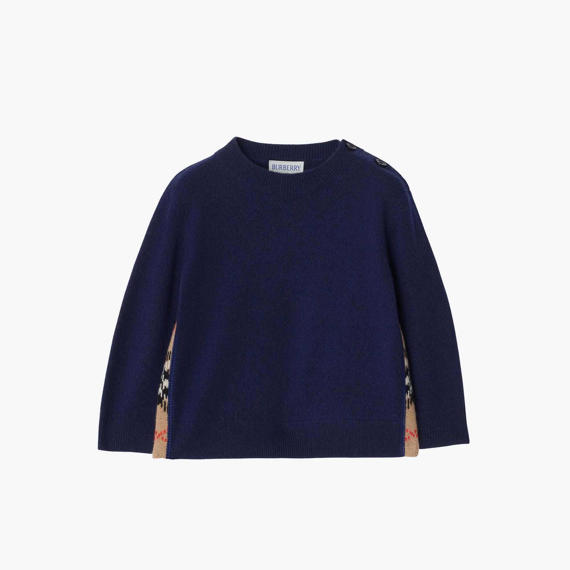 Burberry Bryce Çocuk Lacivert Triko