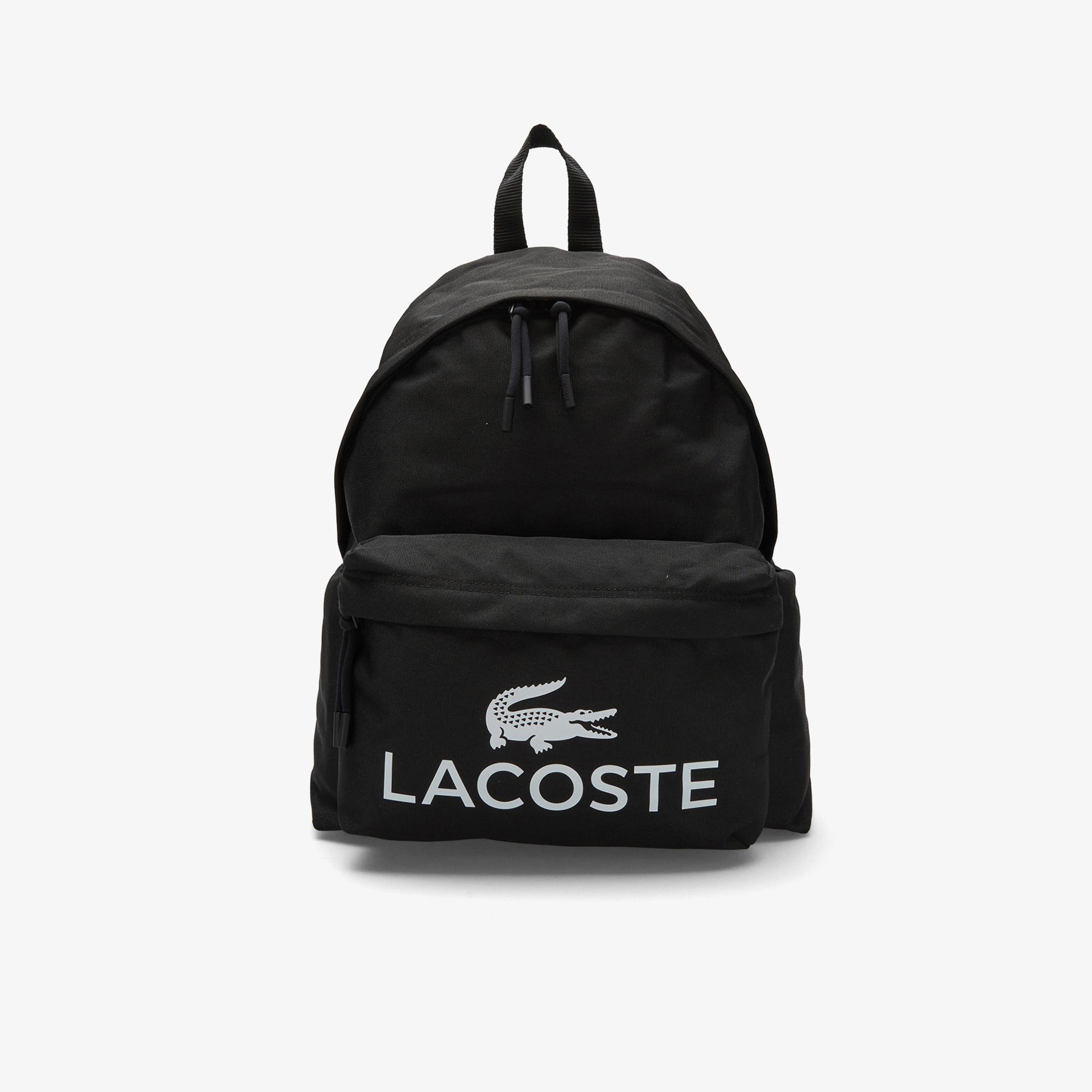 Lacoste Erkek Baskılı Siyah Sırt Çantası
