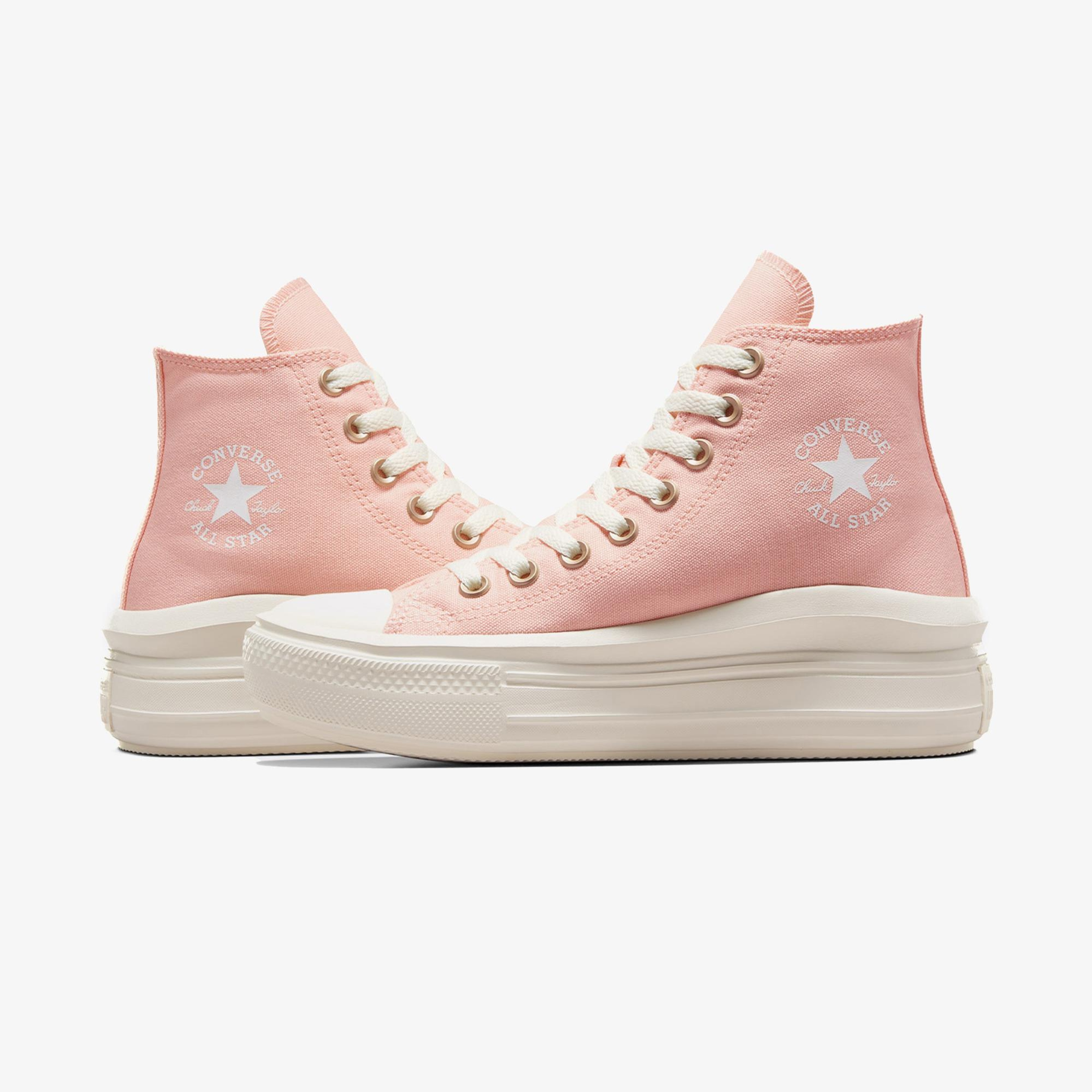 Converse Chuck Taylor All Star Move Unisex Pembe Platform Sneaker