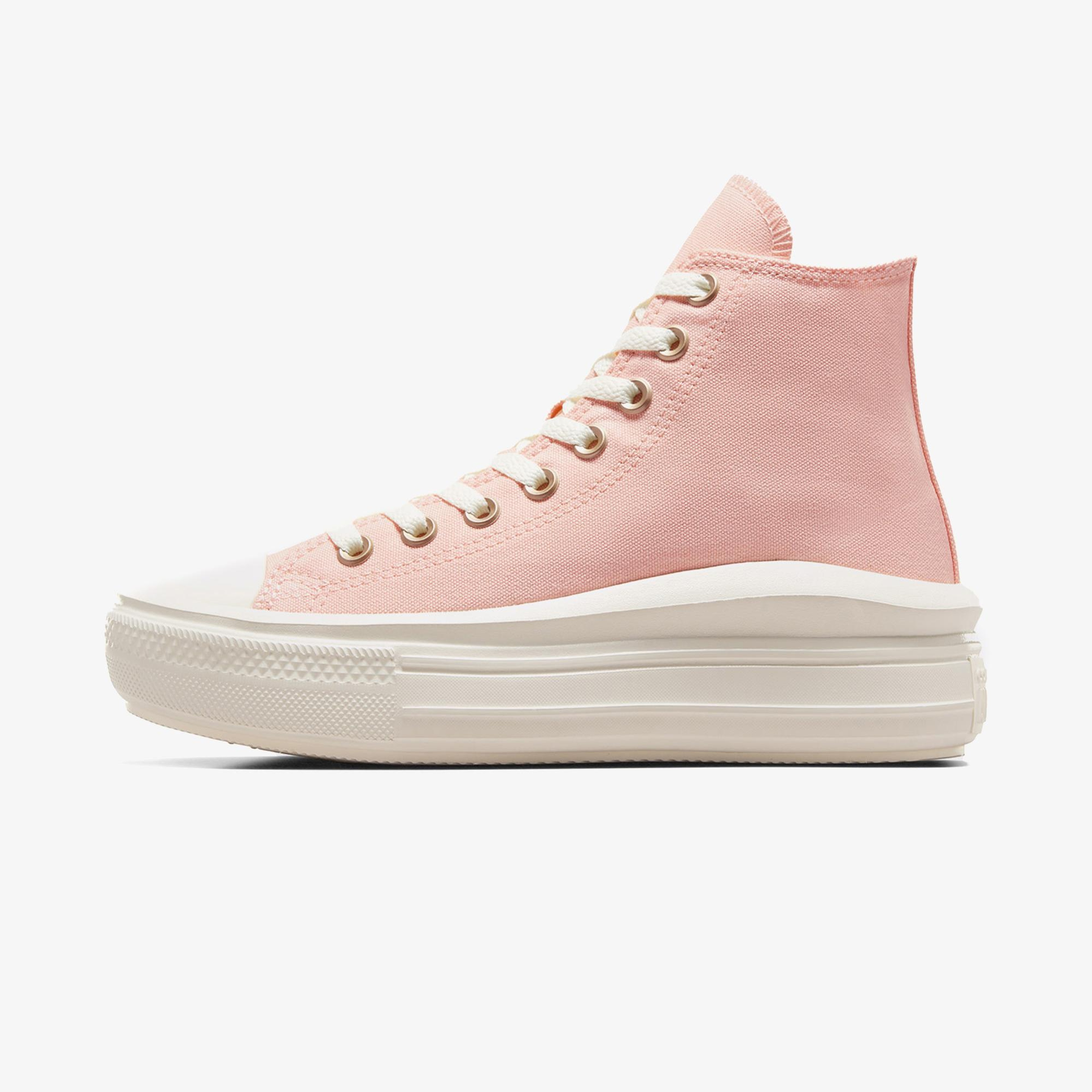 Converse Chuck Taylor All Star Move Unisex Pembe Platform Sneaker