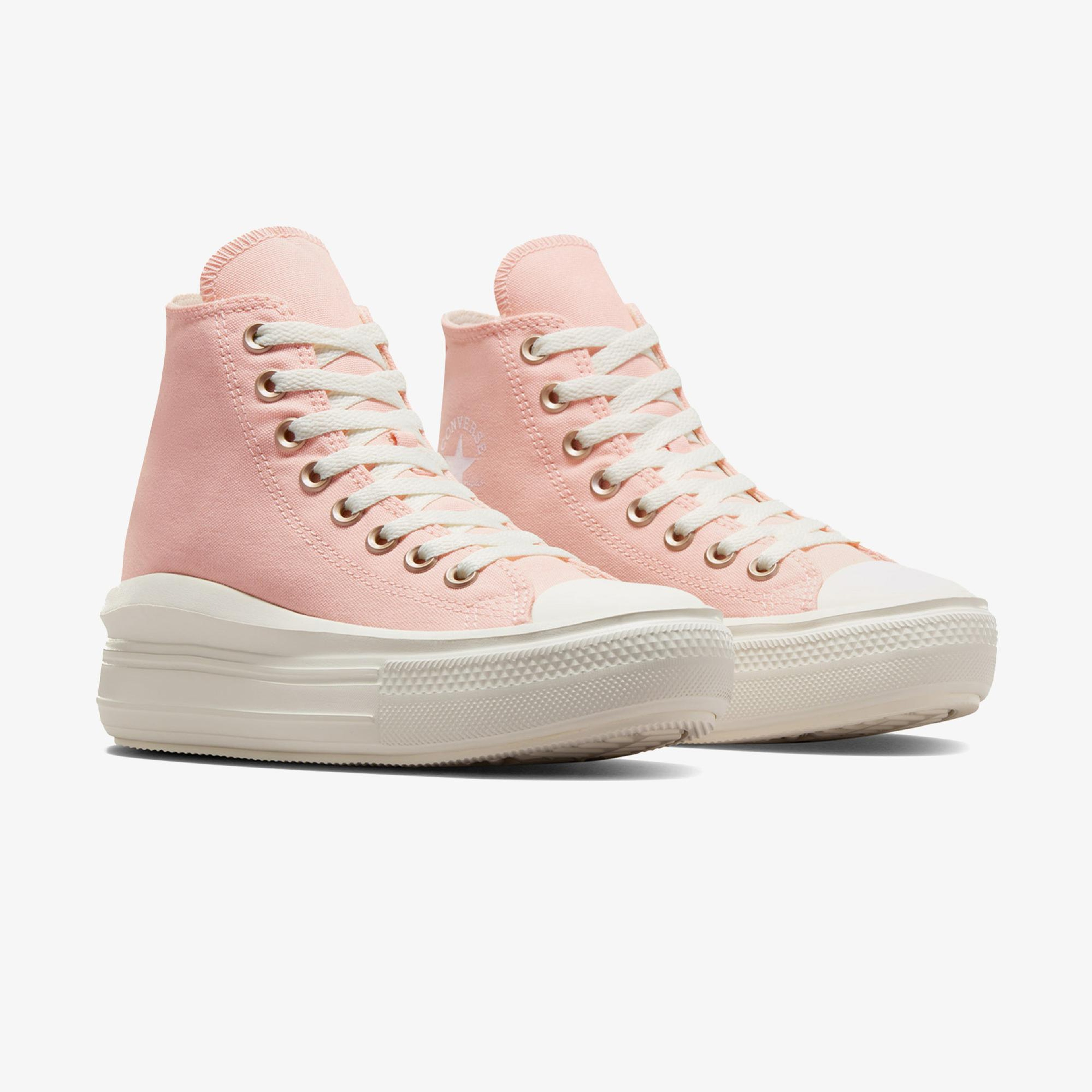 Converse Chuck Taylor All Star Move Unisex Pembe Platform Sneaker