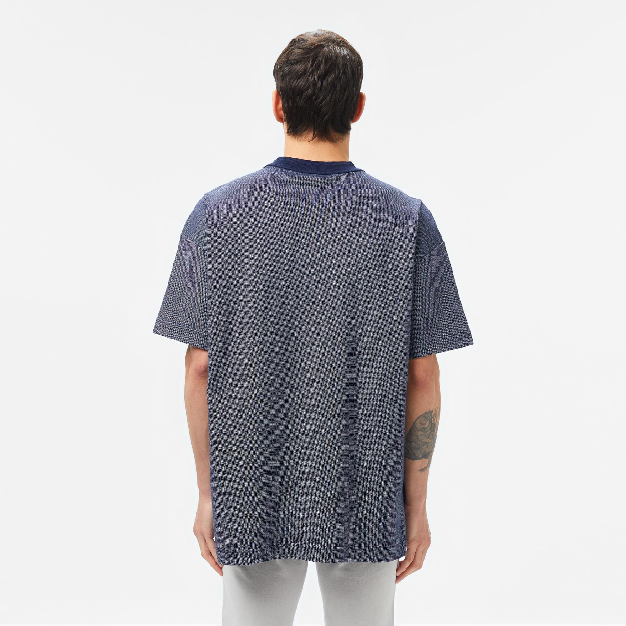 Lacoste Erkek Oversize Fit Bisiklet Yaka Lacivert T-Shirt
