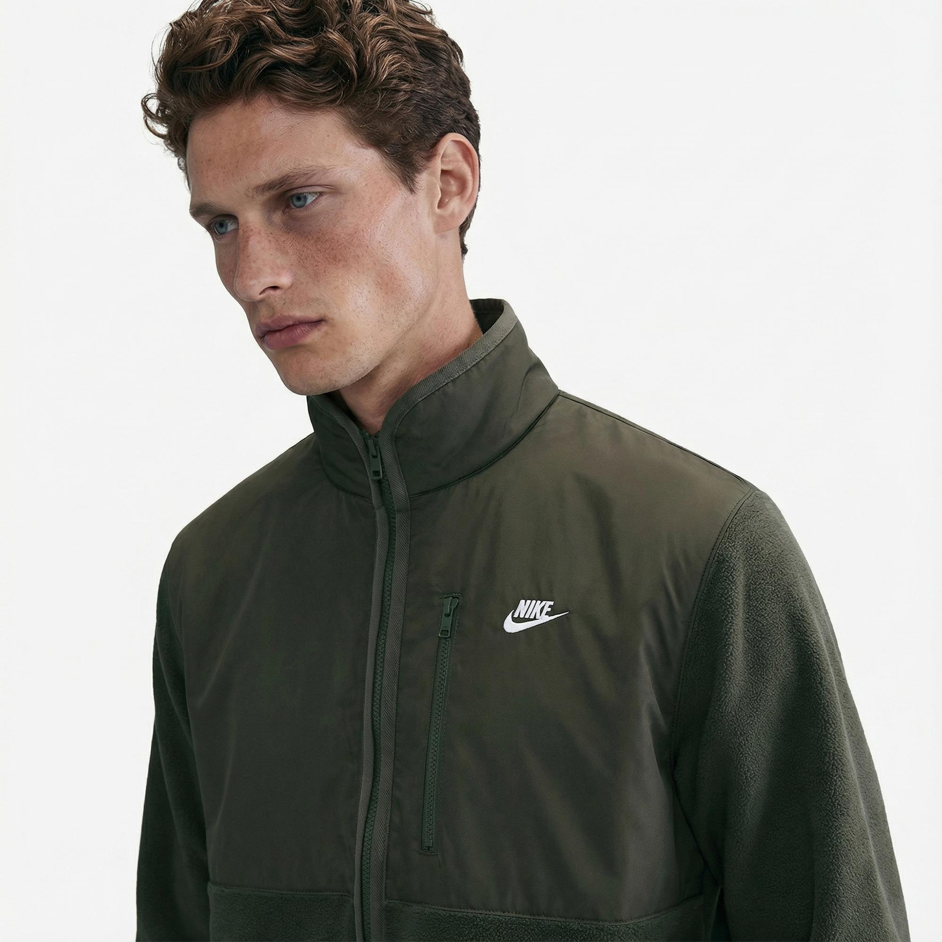 Nike Sportswear Club Winterized Erkek Yeşil Ceket