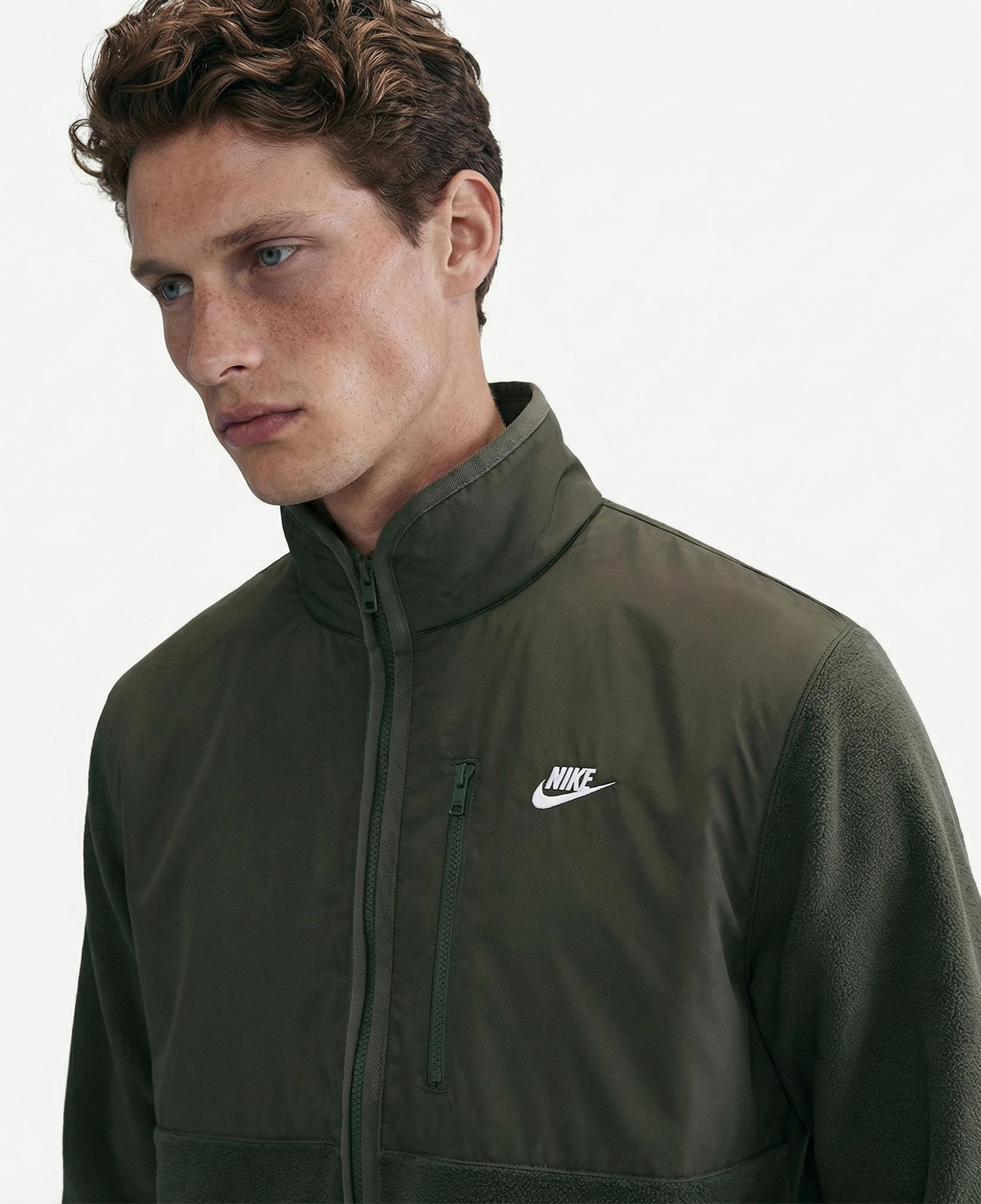 Nike Sportswear Club Winterized Erkek Yeşil Ceket