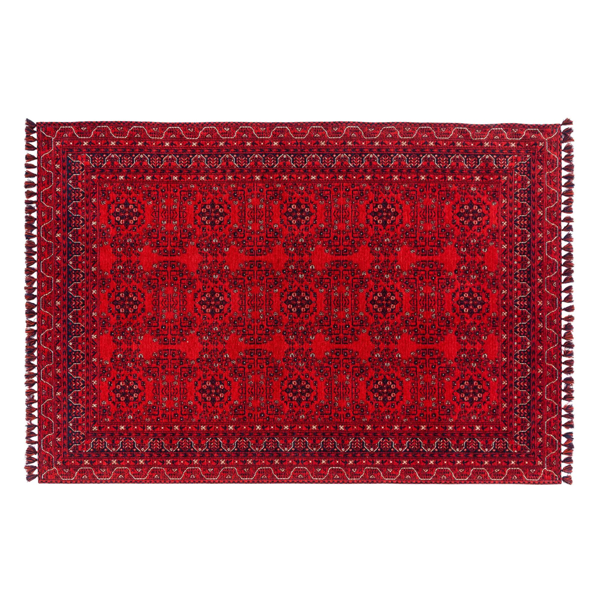 JINA BOLD HALI KIRMIZI LACİVERT 120X180