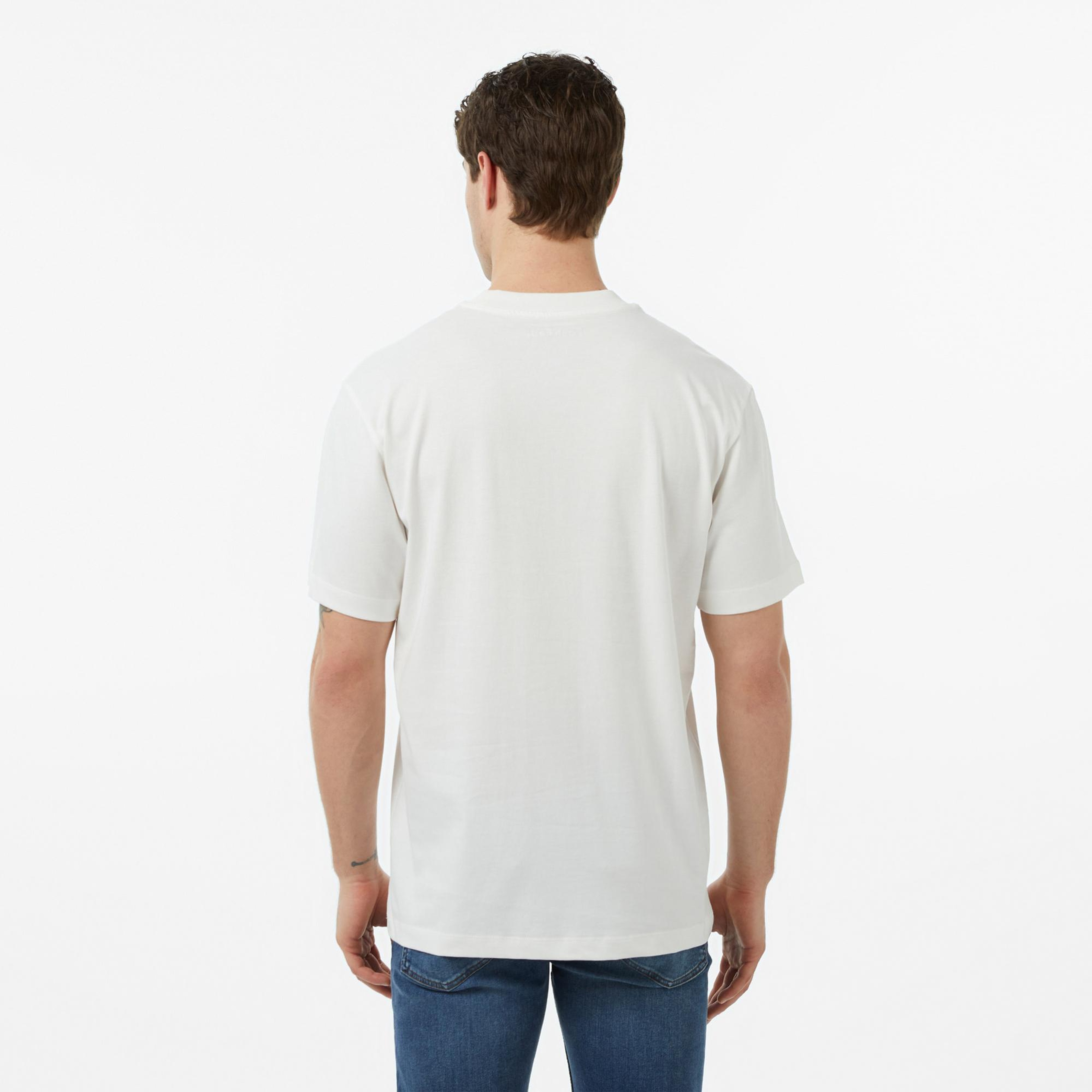 FashFed Basic Unisex Krem Rengi T-Shirt