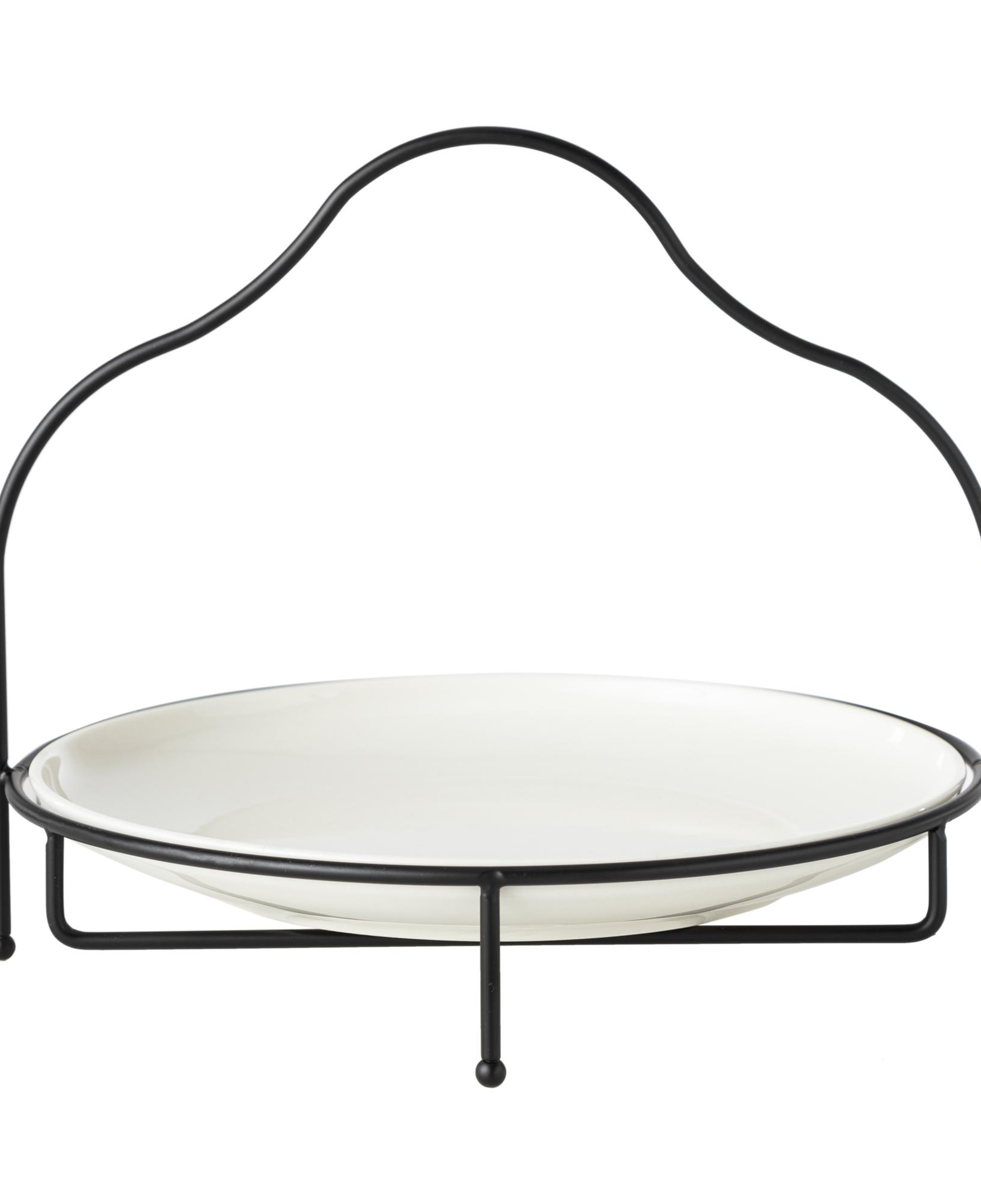 GURME STANDLI SUNUM 28CM - SİYAH