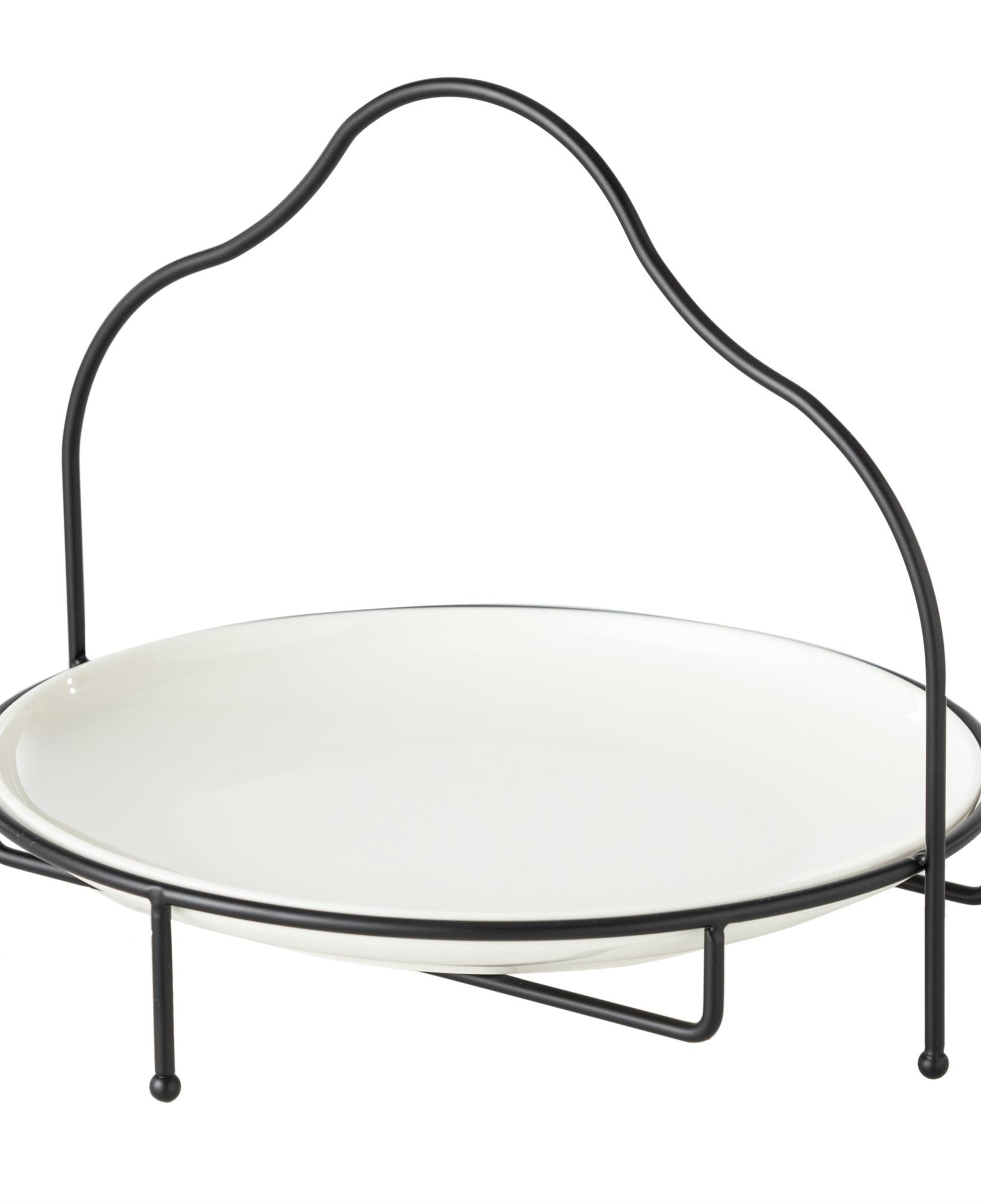 GURME STANDLI SUNUM 28CM - SİYAH