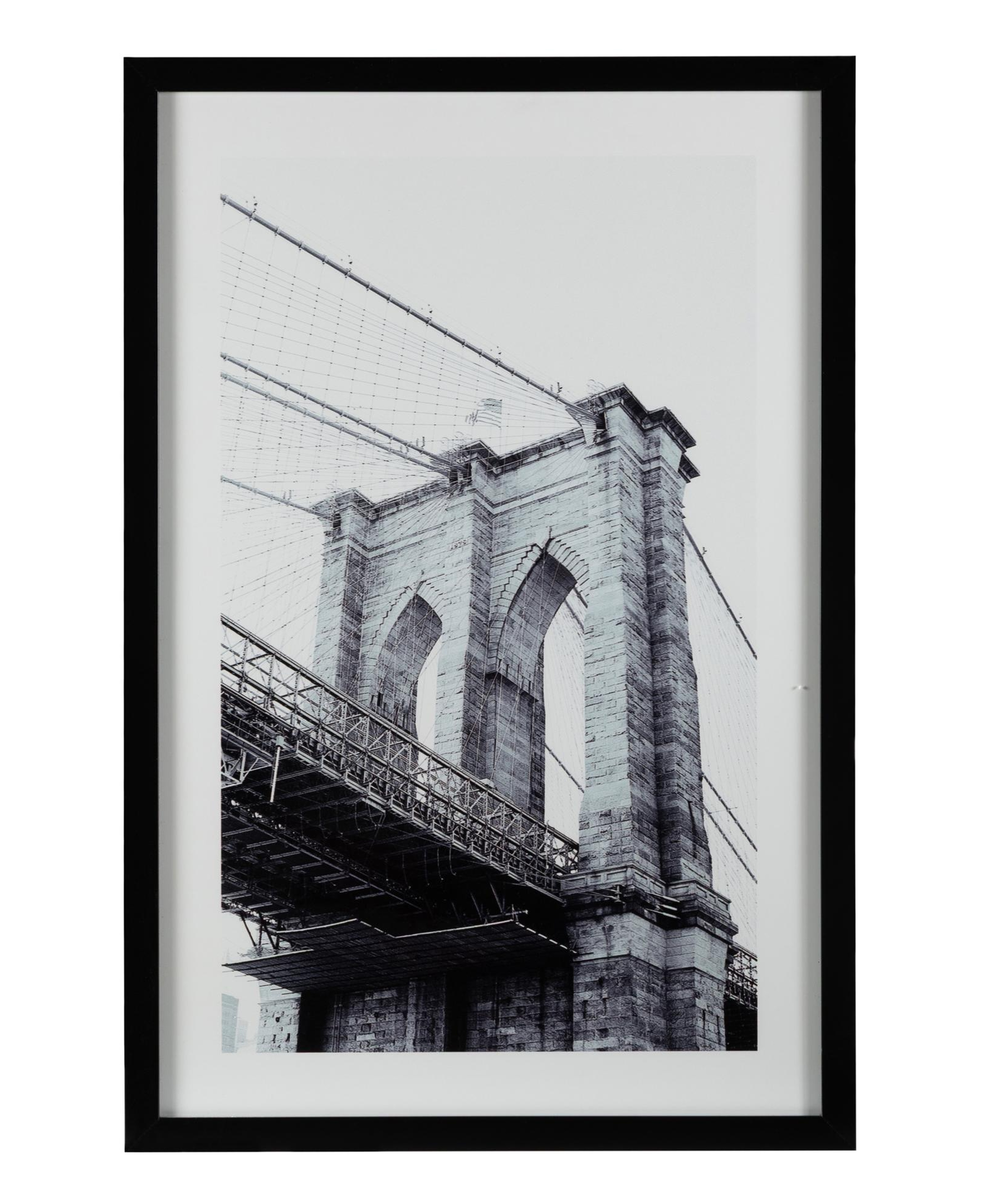 BROOKLYN BRIDGE ÇERÇEVELİ CAM TABLO 60X90CM