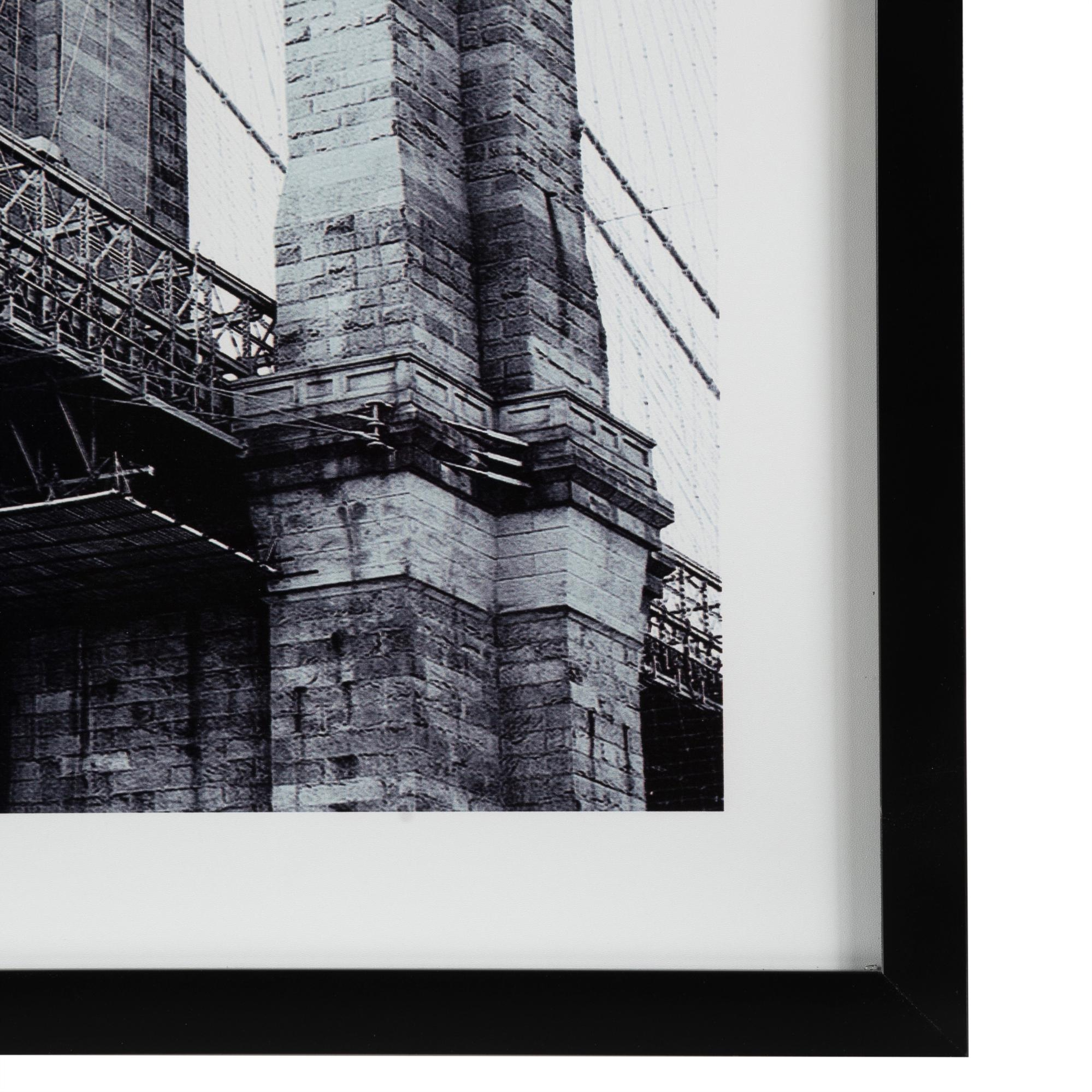 BROOKLYN BRIDGE ÇERÇEVELİ CAM TABLO 60X90CM