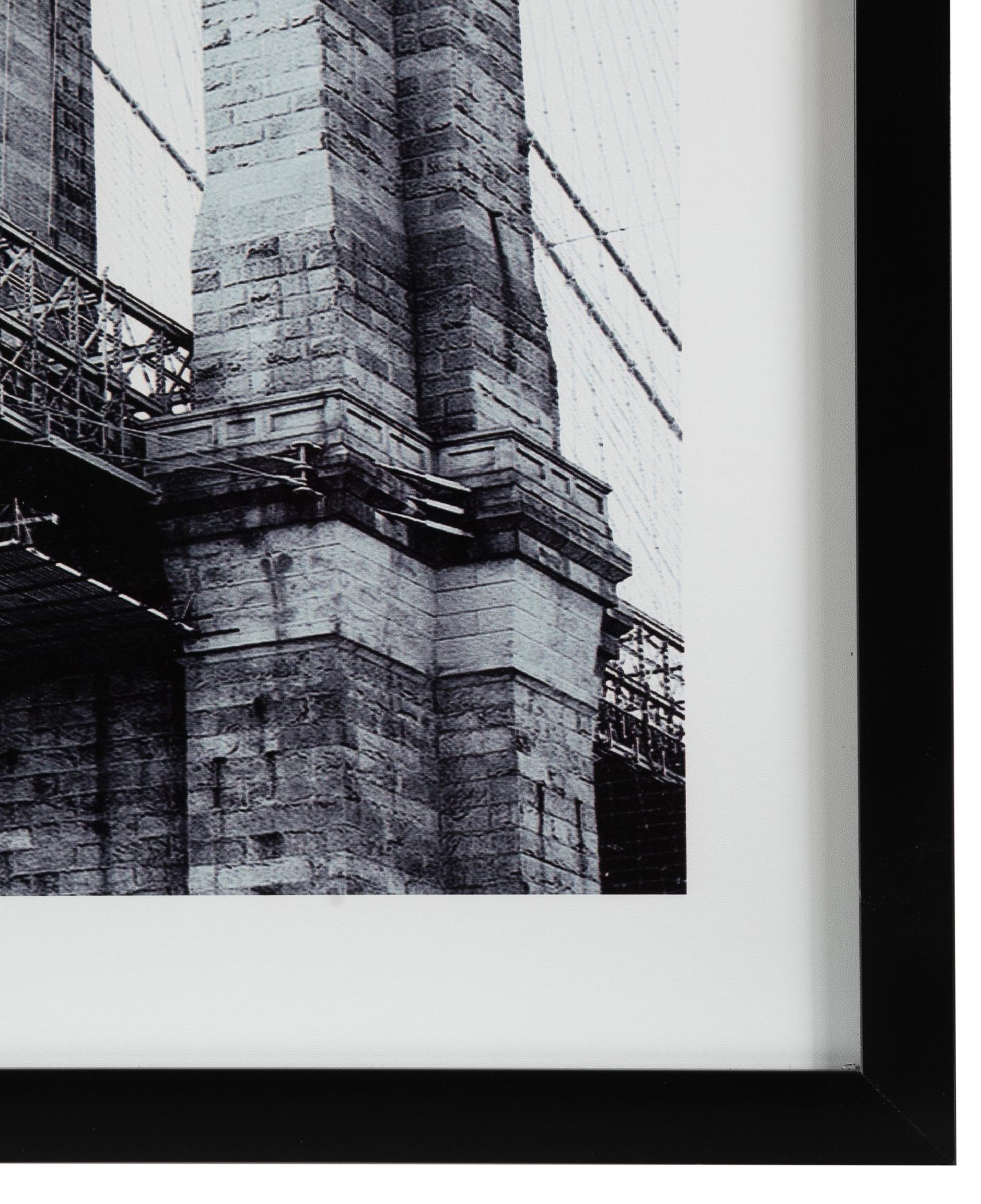BROOKLYN BRIDGE ÇERÇEVELİ CAM TABLO 60X90CM