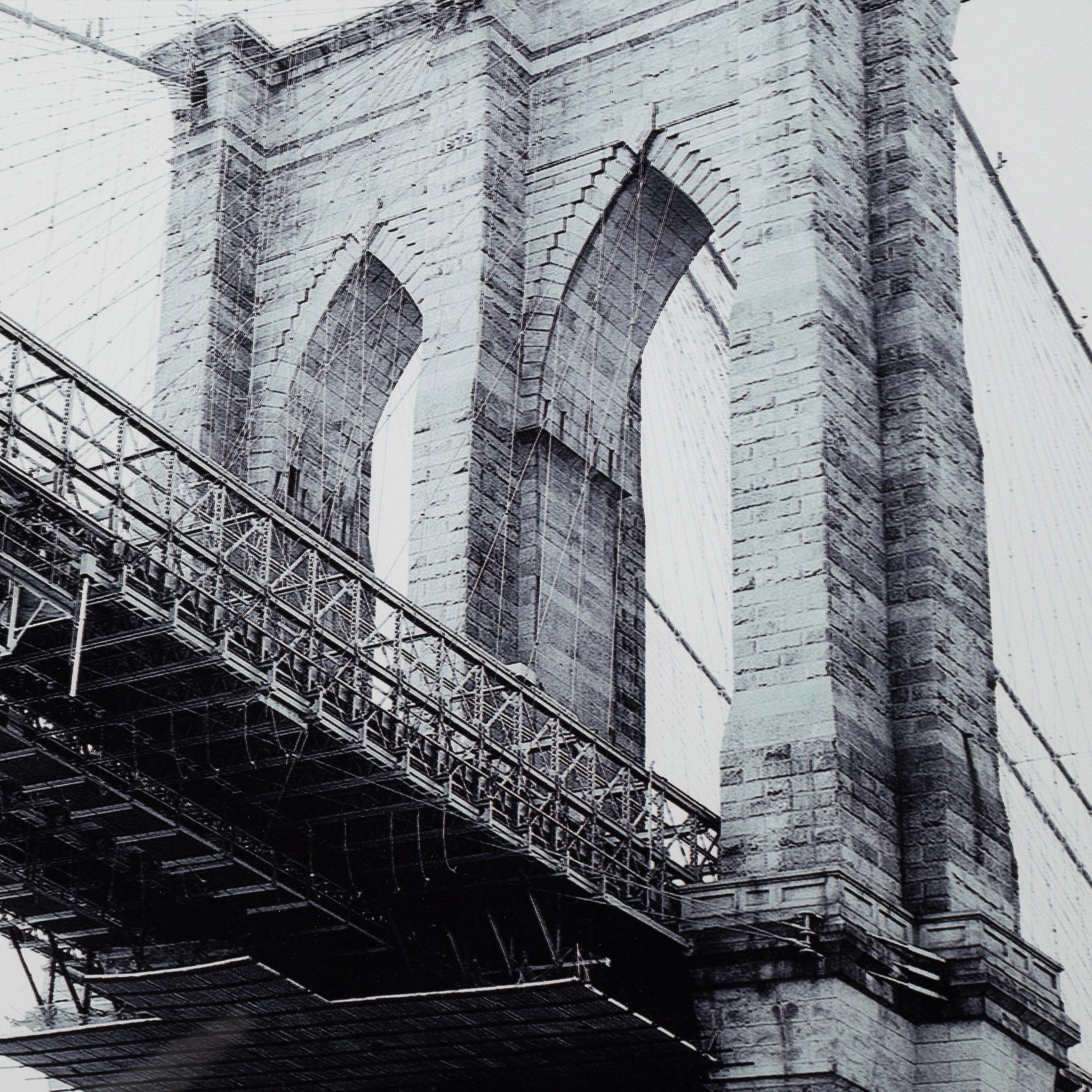 BROOKLYN BRIDGE ÇERÇEVELİ CAM TABLO 60X90CM