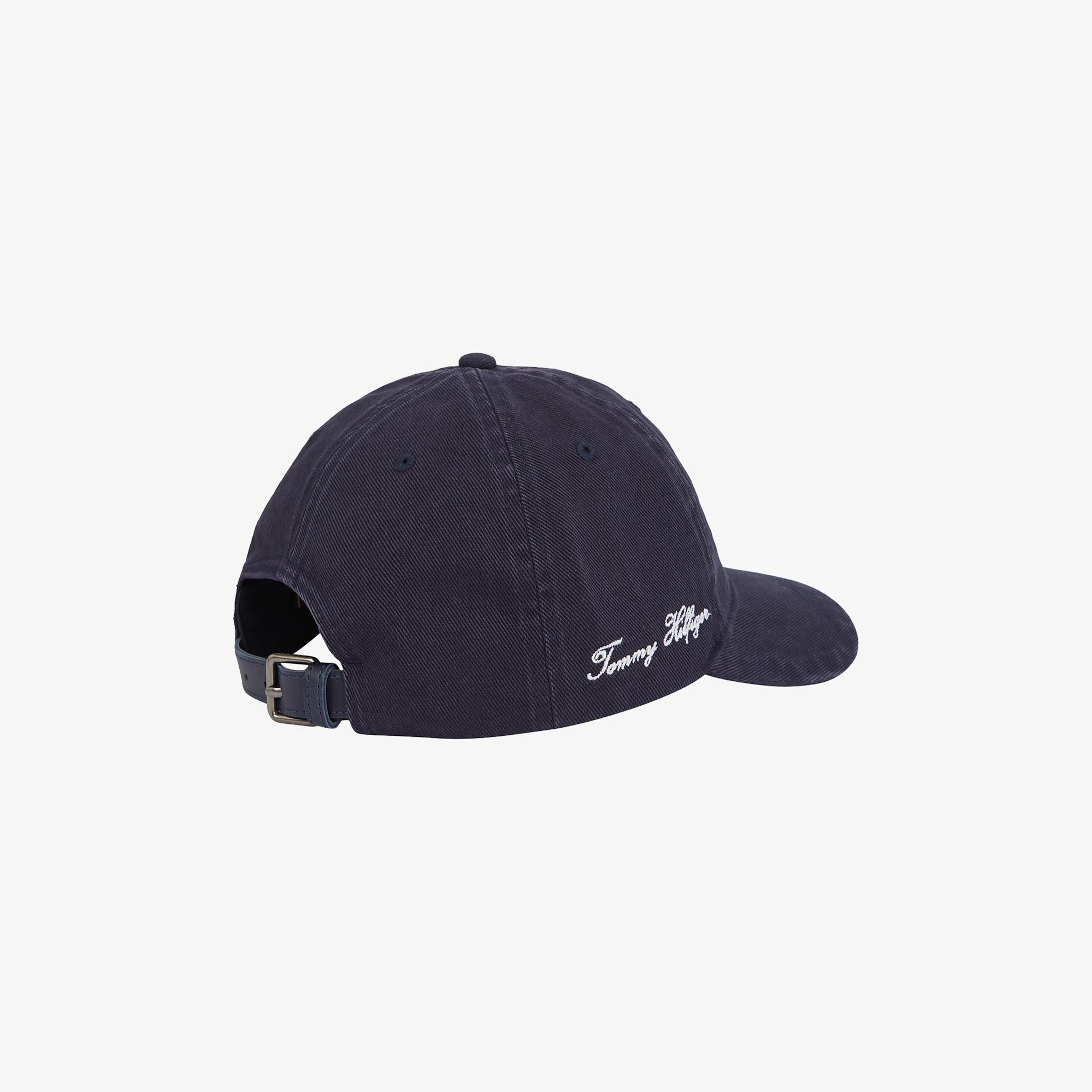 Tommy Hilfiger Seasonal Flag Wash 6 Panel Erkek Lacivert Şapka