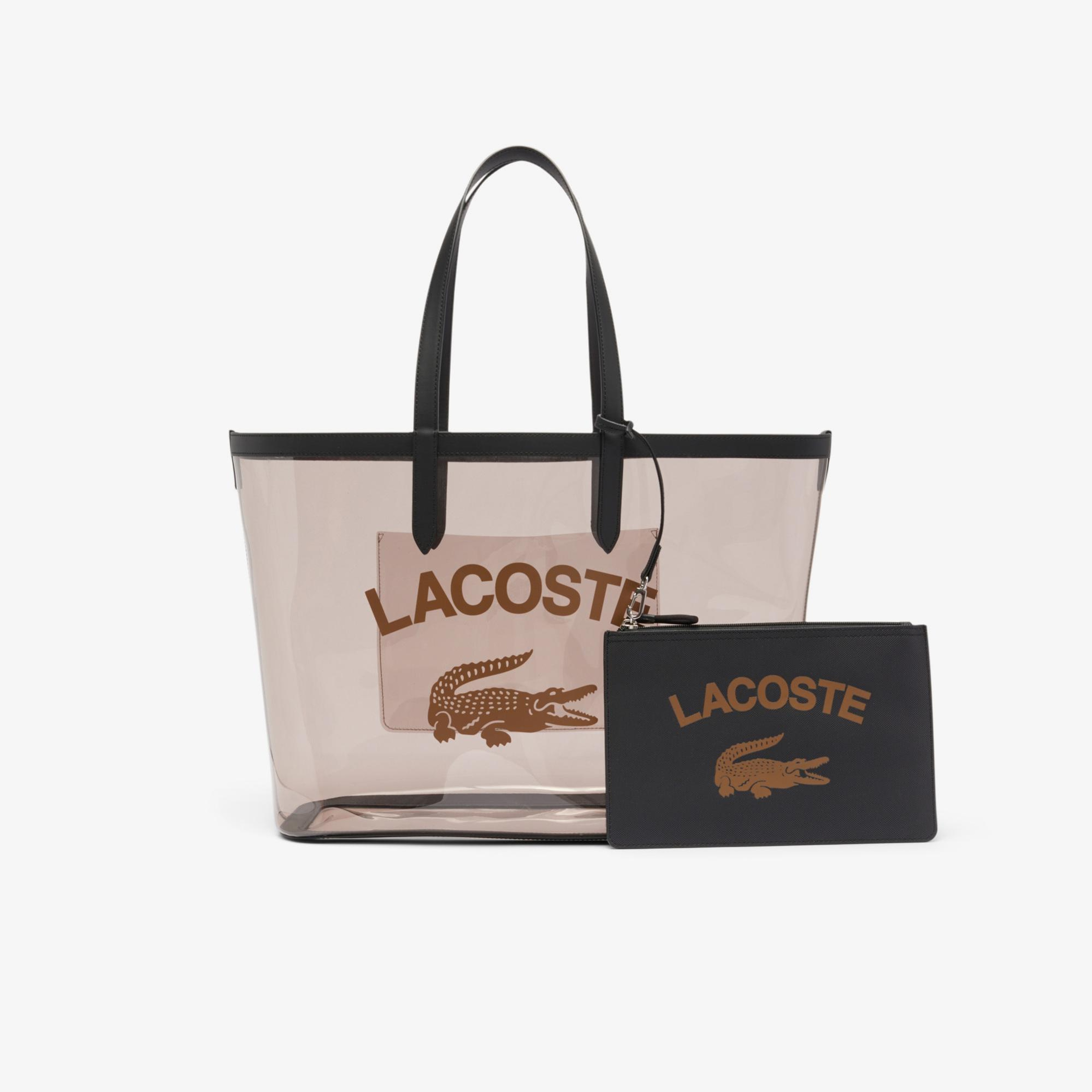 Lacoste Anna Kadın Baskılı Siyah Omuz Çantası