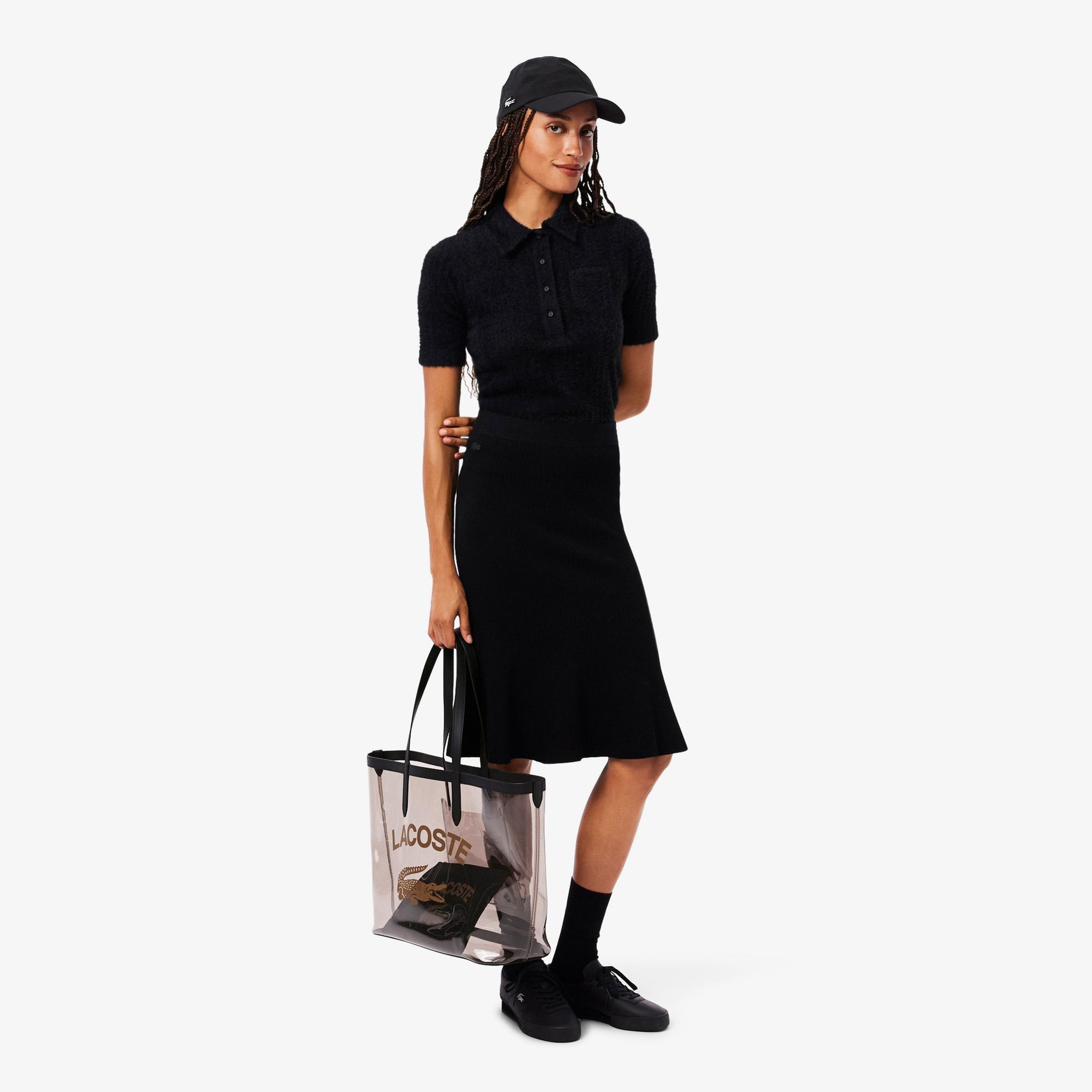 Lacoste Anna Kadın Baskılı Siyah Omuz Çantası