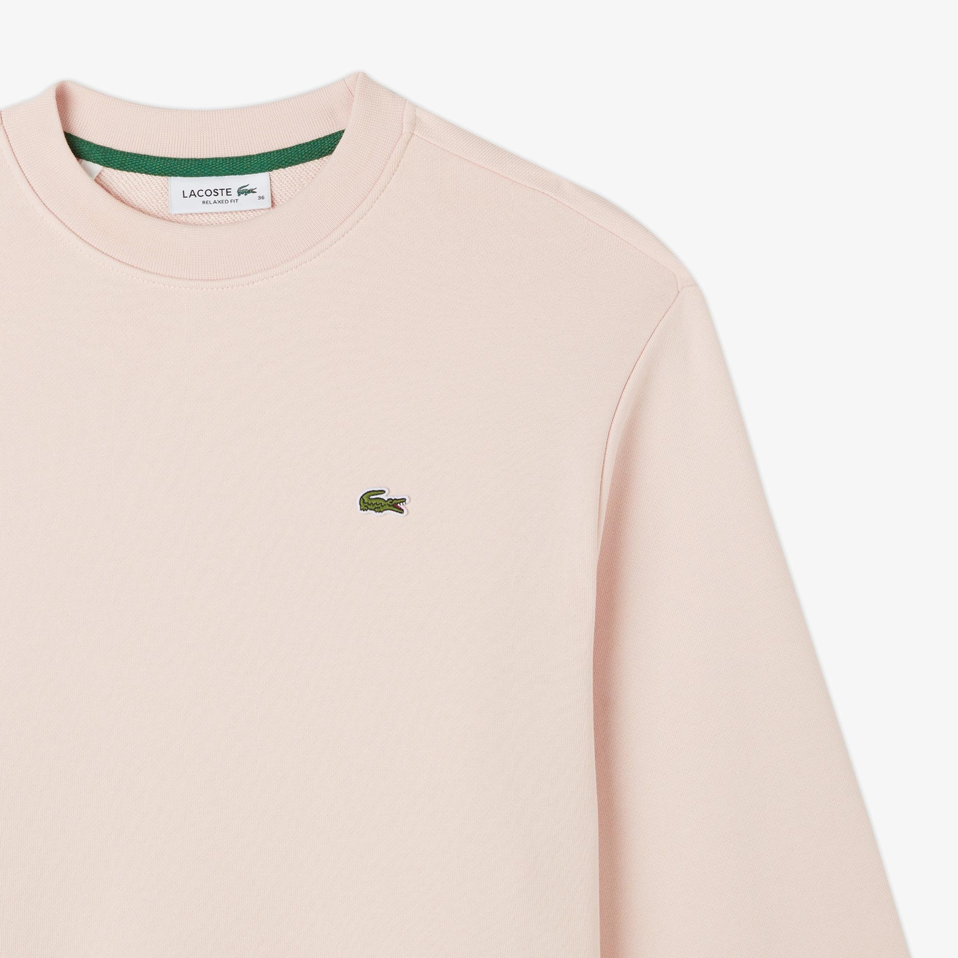 Lacoste Kadın Relaxed Fit Bisiklet Yaka Pembe Sweatshirt