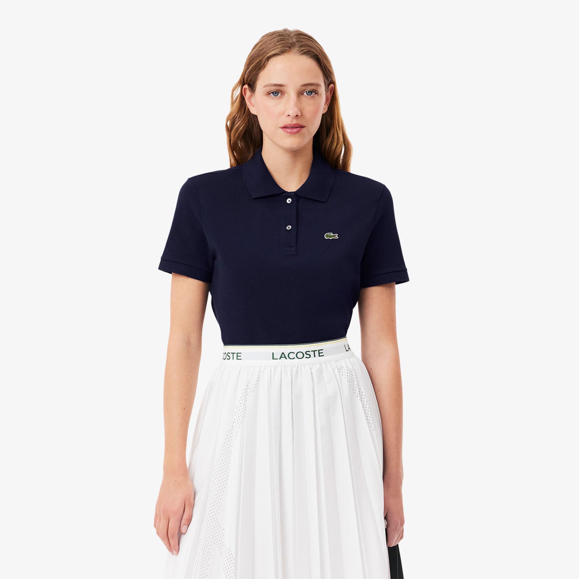 Lacoste Kadın Regular Fit Lacivert Polo