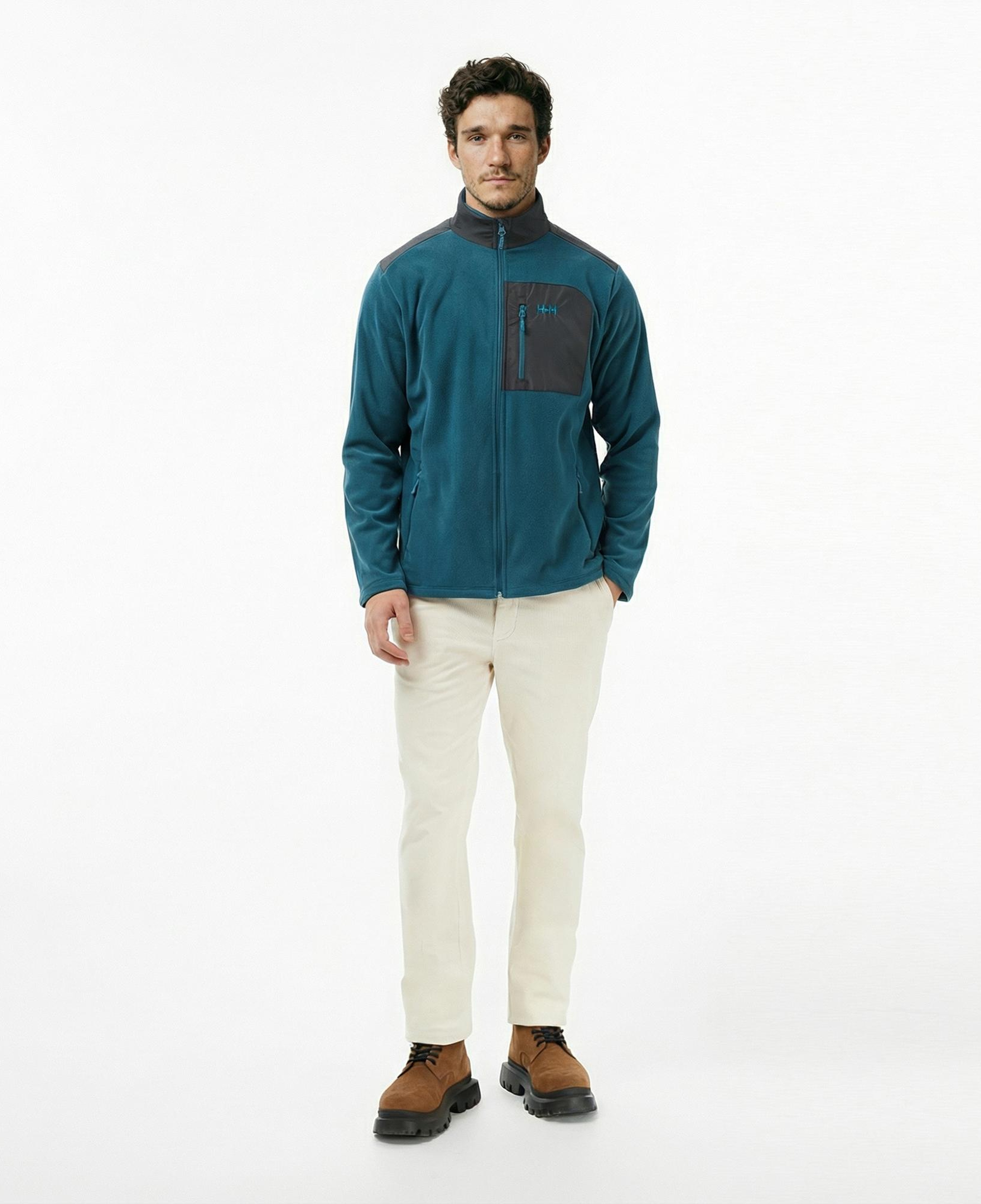 Helly Hansen Block Fullzip Polar Erkek Yeşil Ceket