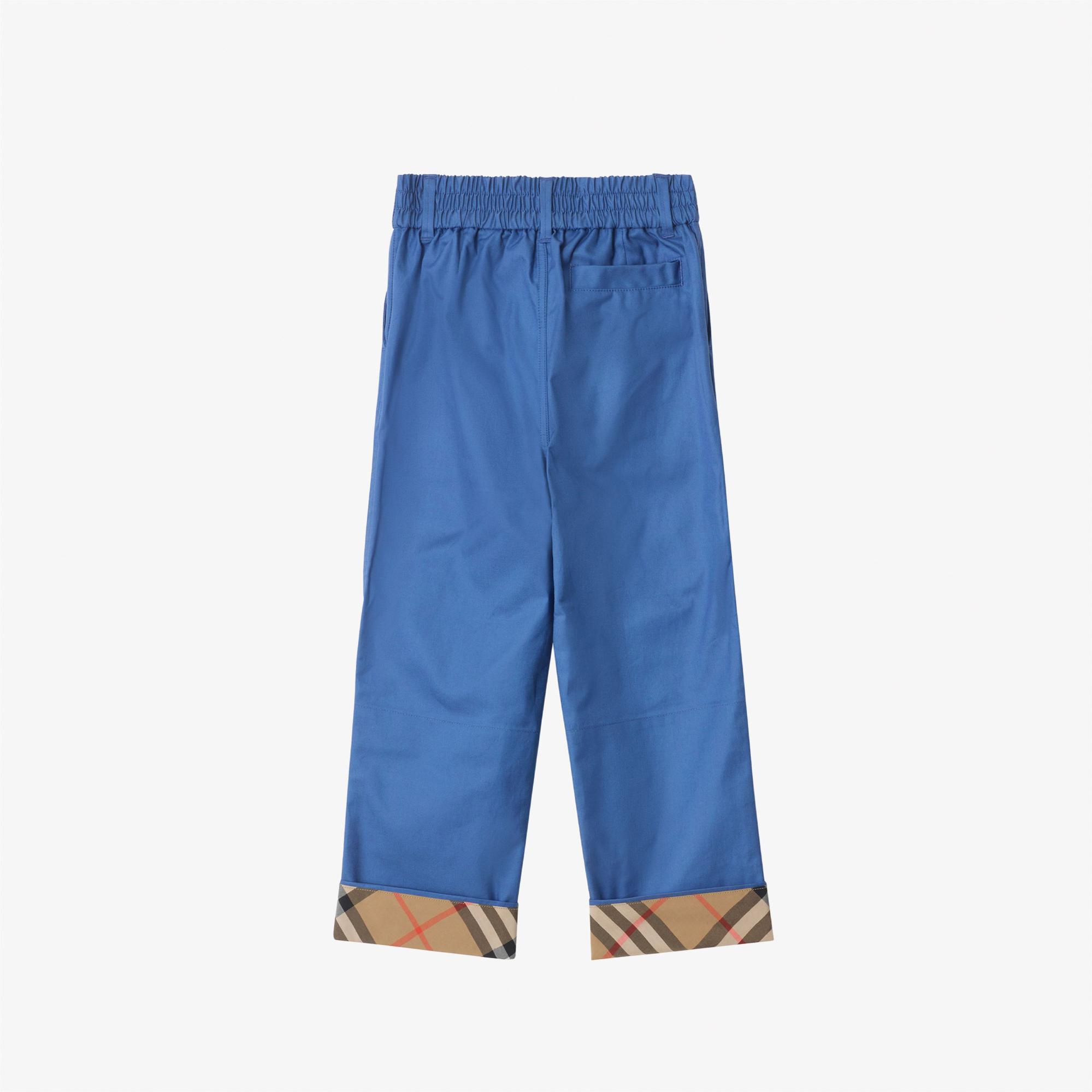 Burberry Sheldon Check Çocuk Mavi Pantolon