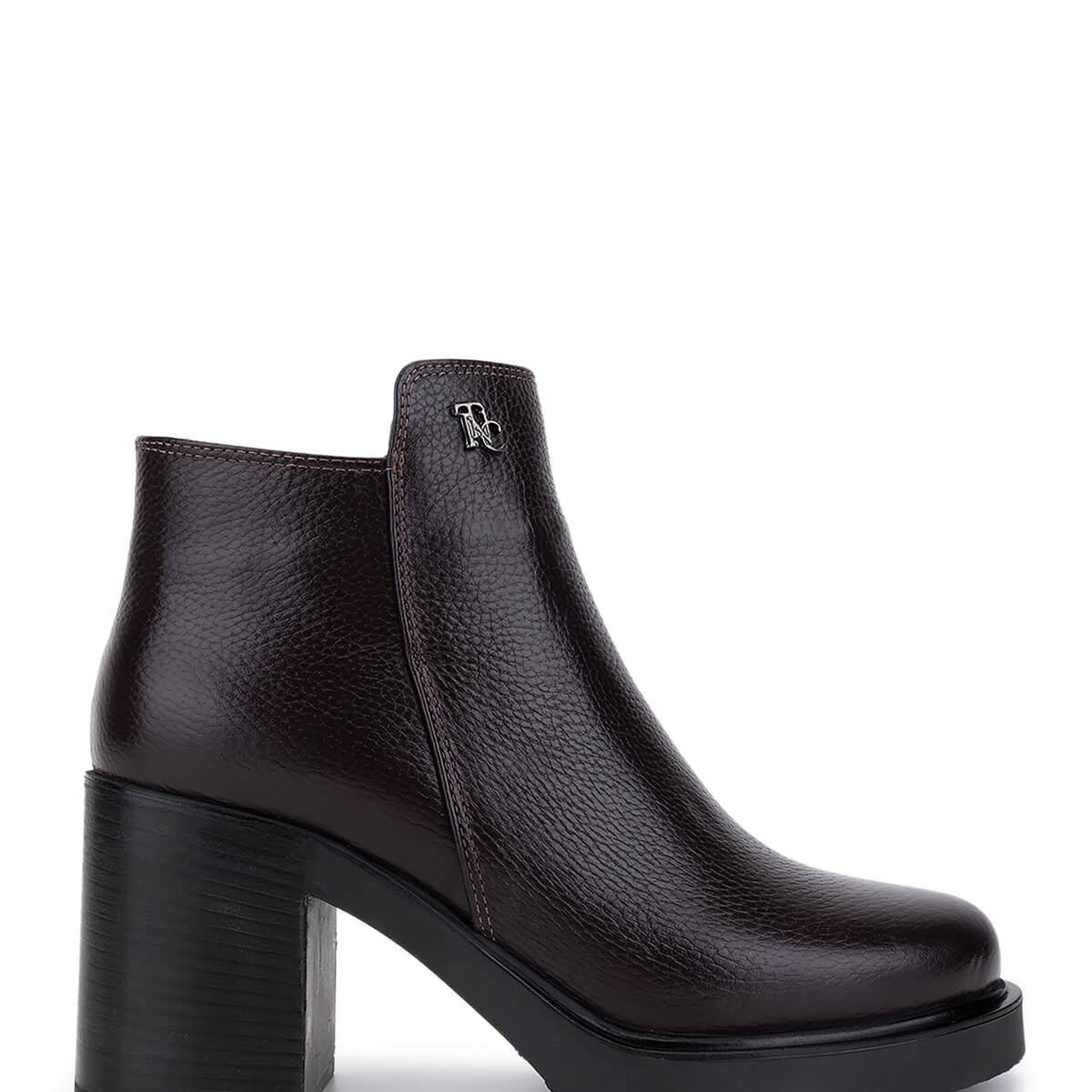 Tamer Tanca Kadın Hakiki Deri Kahverengi Topuklu Bot