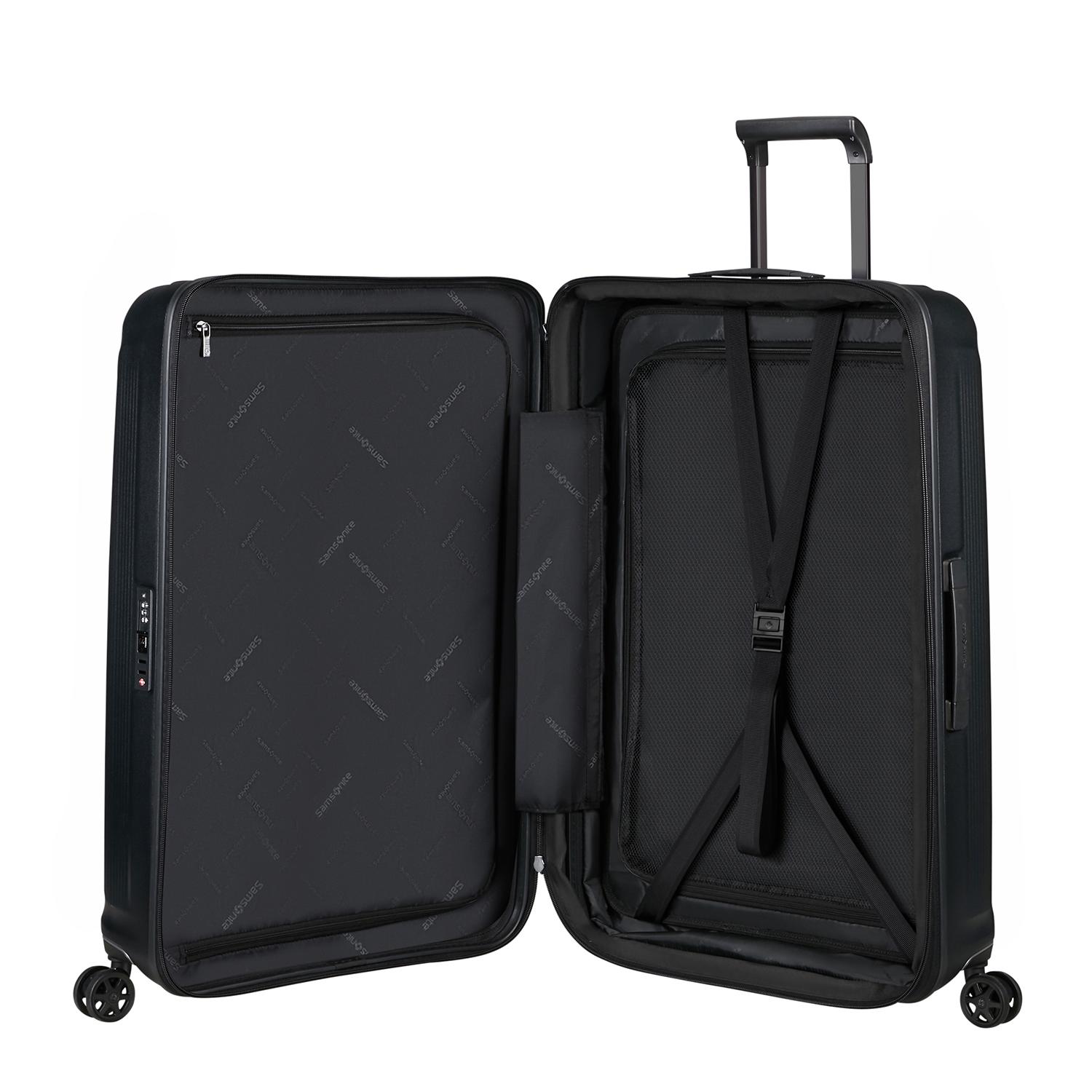 Samsonite Siyah Spinner Nuon Körüklü 4 Tekerlekli 81 cm Büyük Boy Valiz