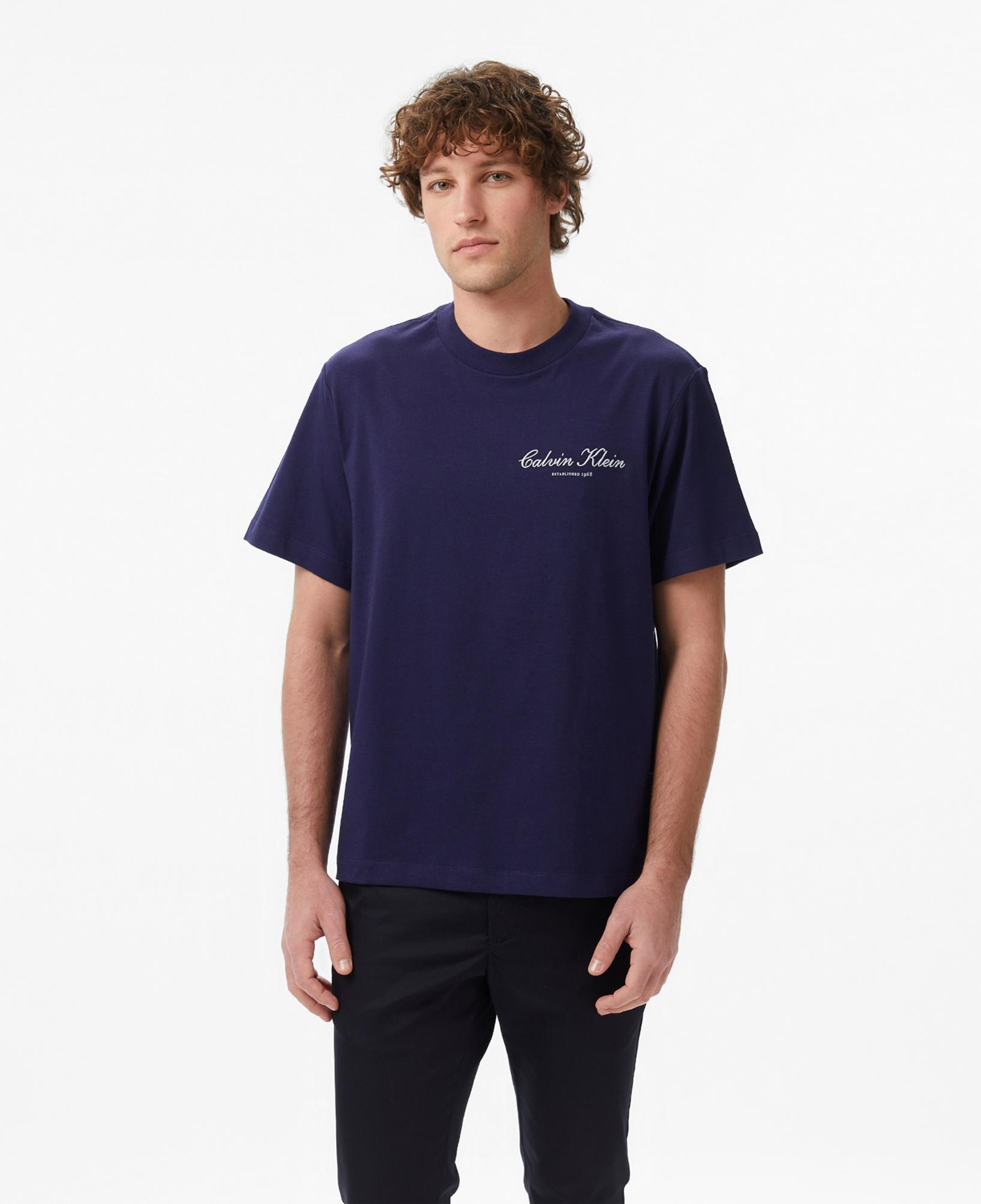 Calvin Klein 20S March Graphic Seasonal Erkek Mavi T-Shirt