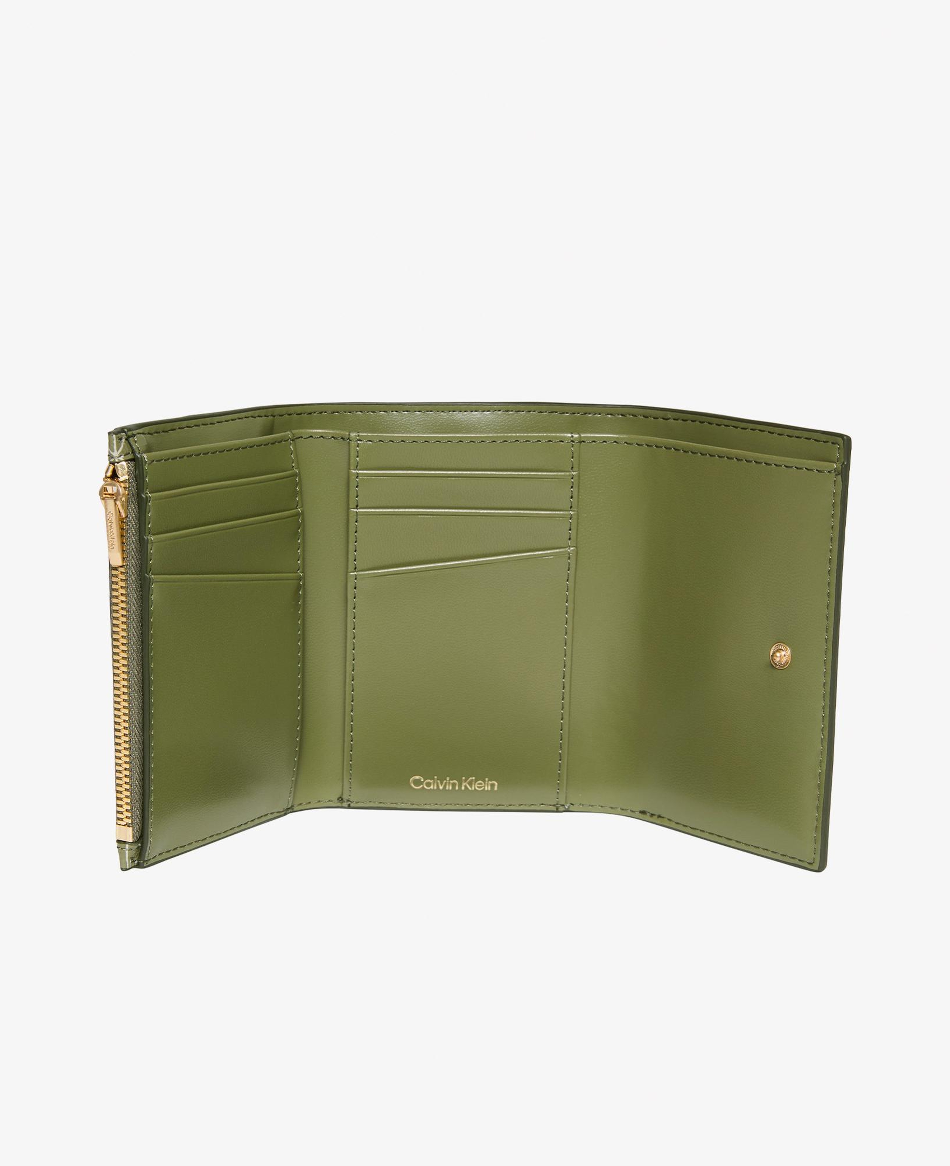 Calvin Klein Emblem Zip Pocket Kadın Yeşil Kartlık