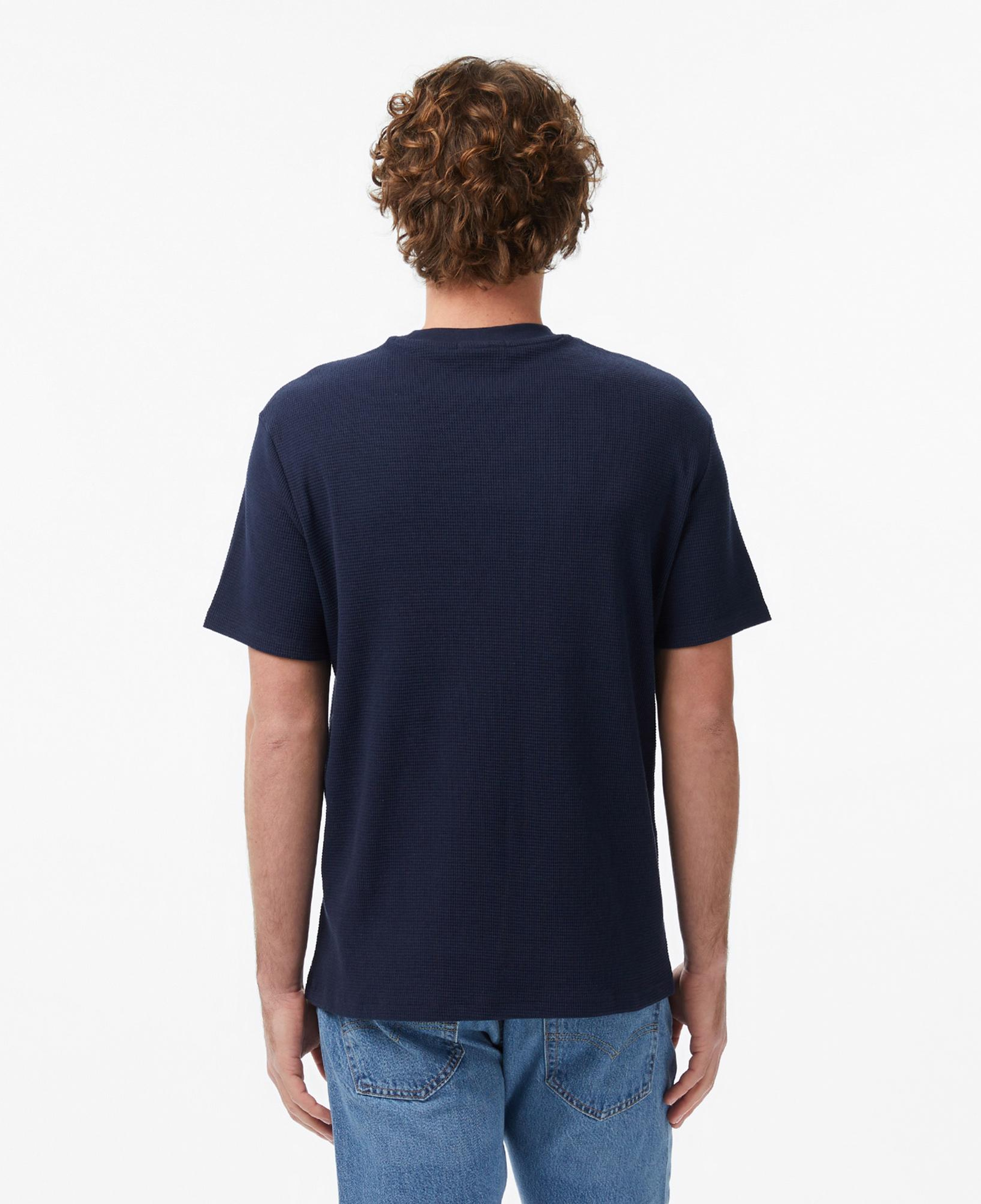 Calvin Klein Waffle Badge Crewnk Erkek Mavi T-Shirt