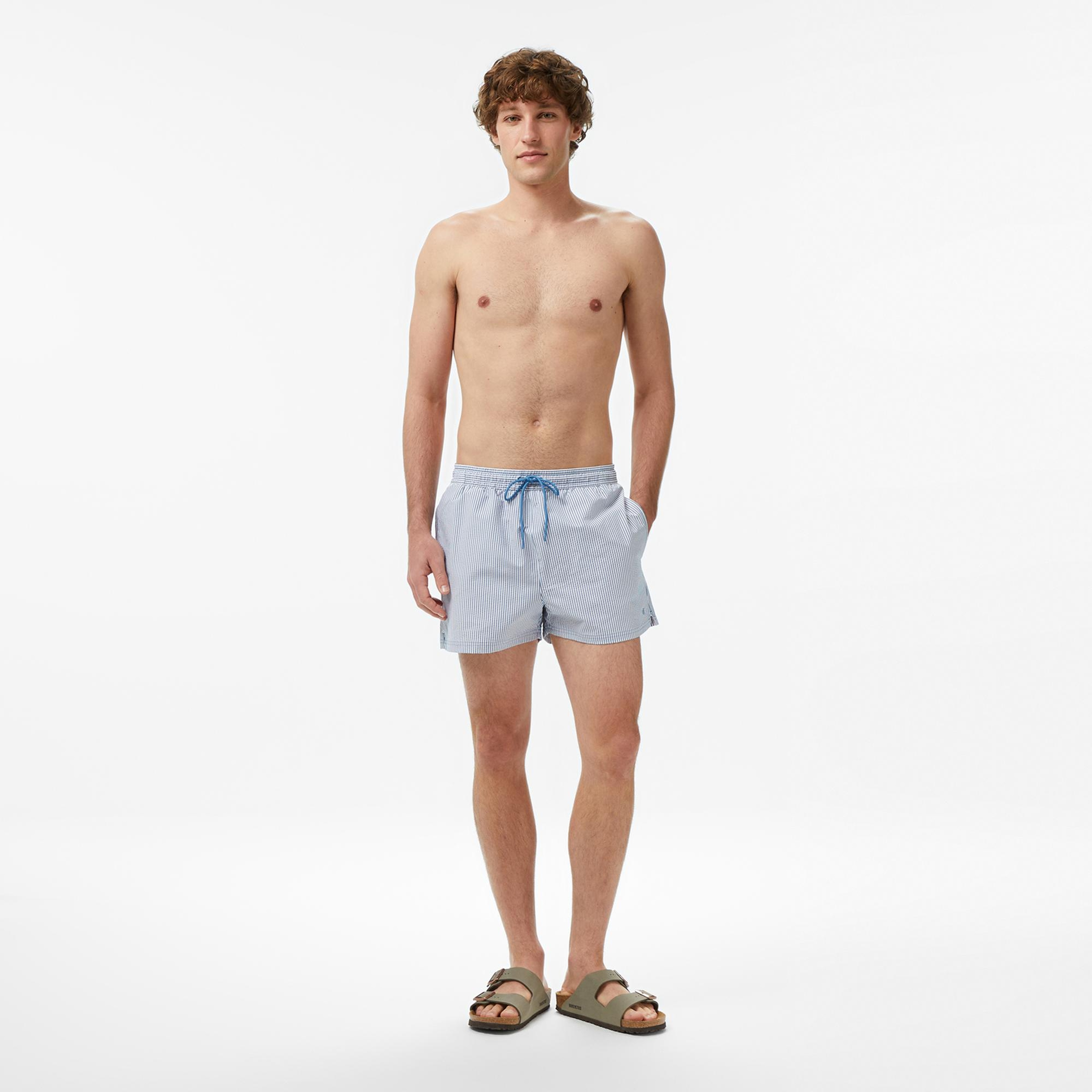 Calvin Klein Short Drawstring Erkek Mavi Deniz Şortu