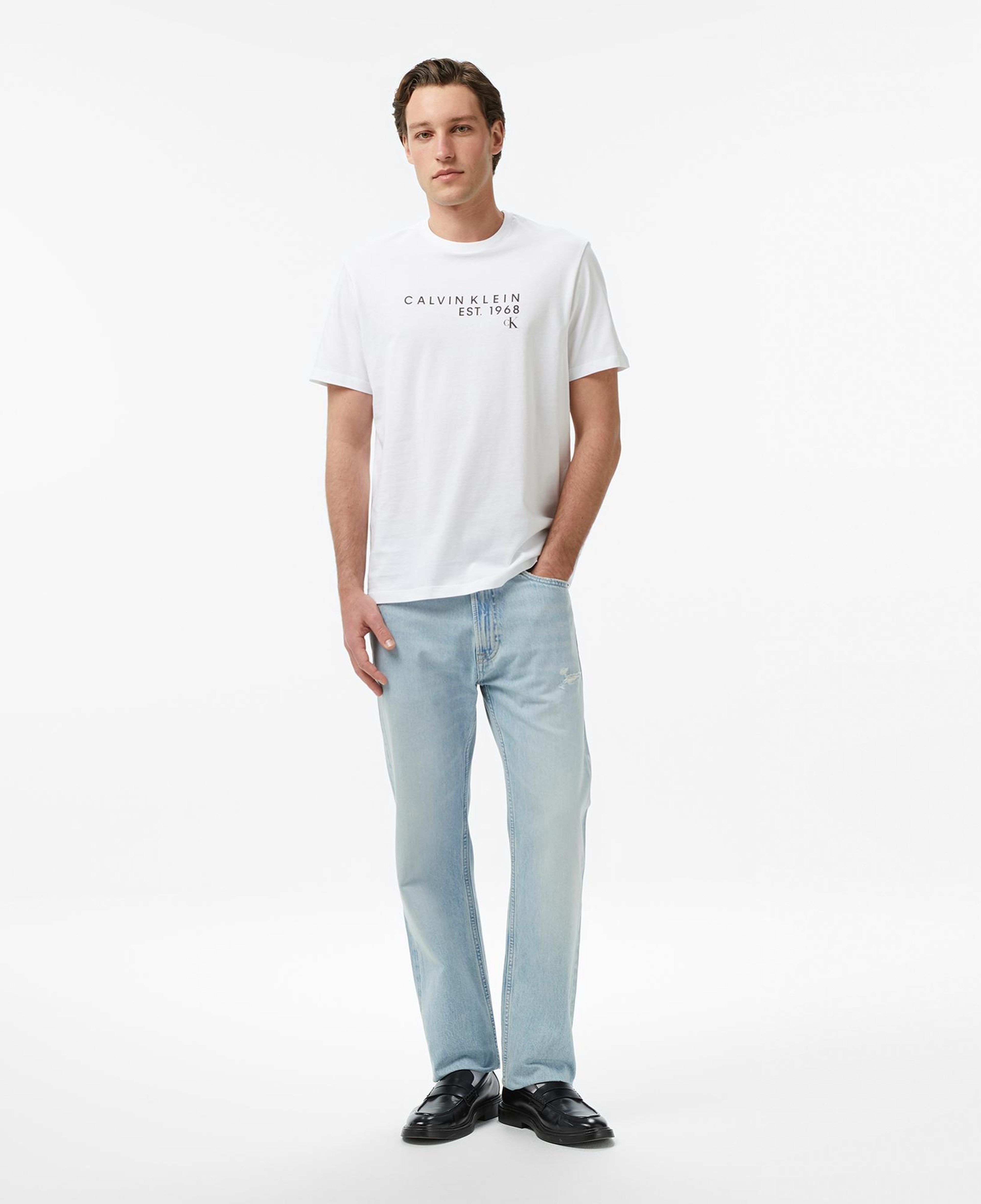 Calvin Klein Graphic Erkek Beyaz T-Shirt