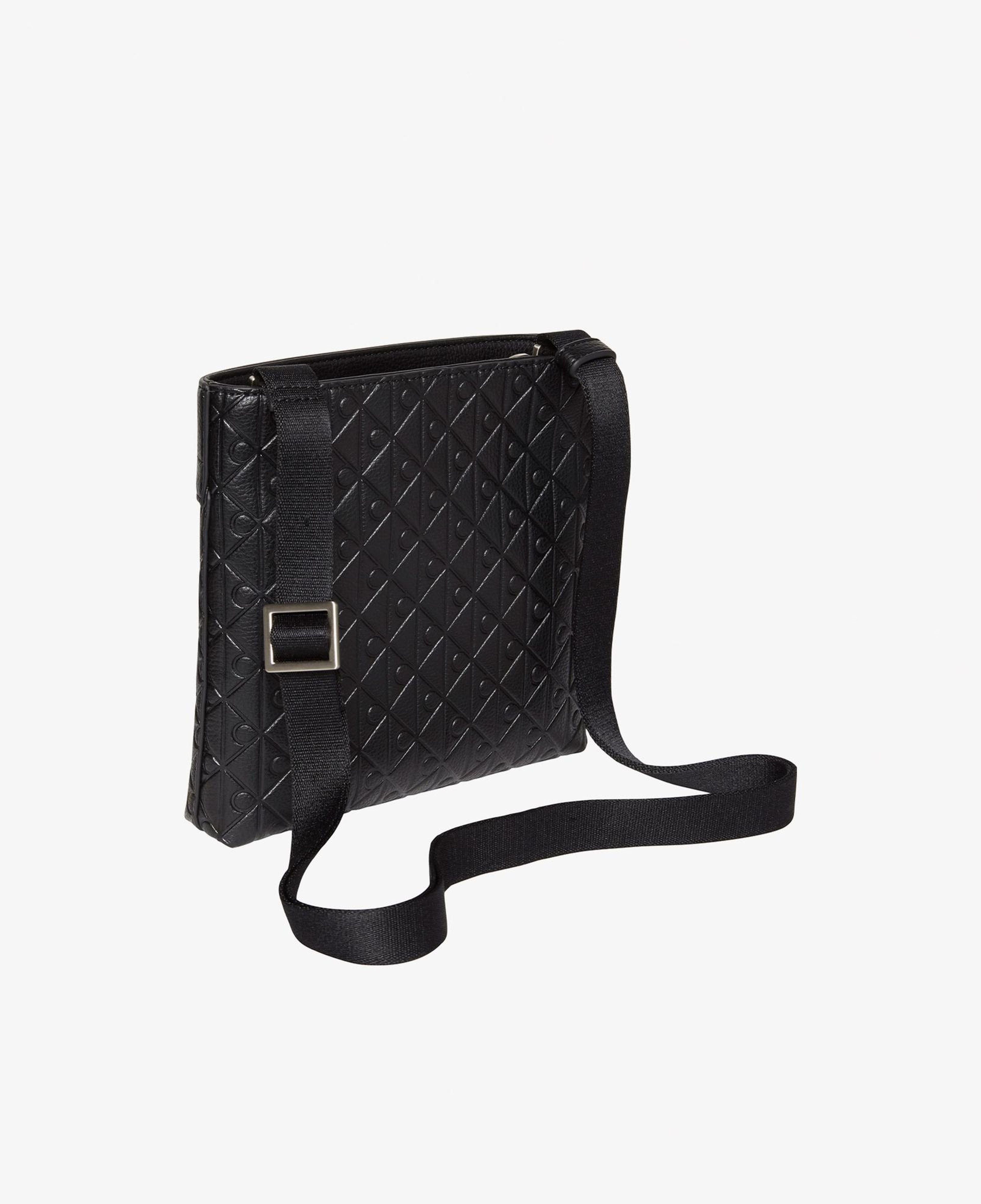 Calvin Klein Emblem Emboss Flatpack Erkek Siyah Çapraz Çanta