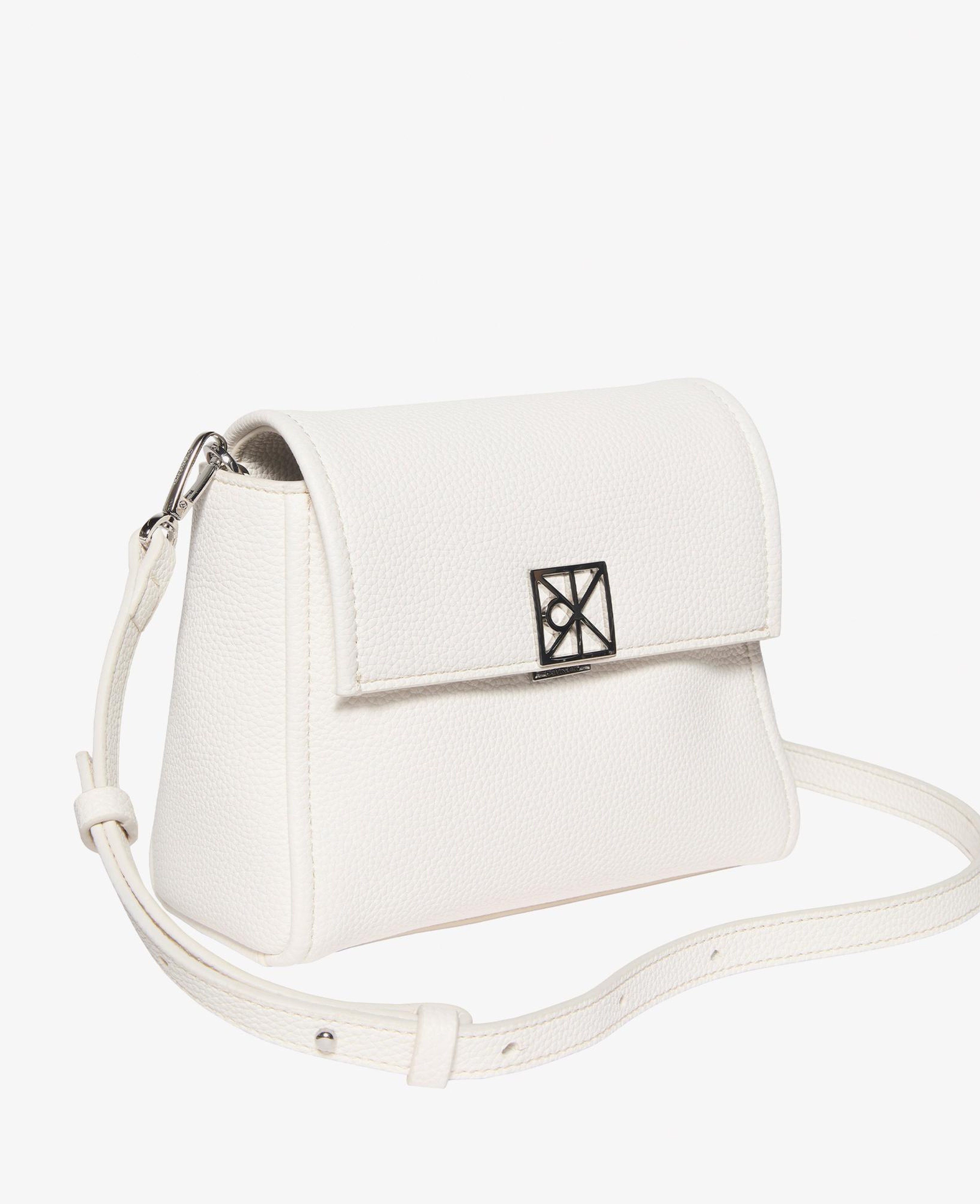 Calvin Klein Emblem Pebble Crossbody Kadın Beyaz Çapraz Çanta