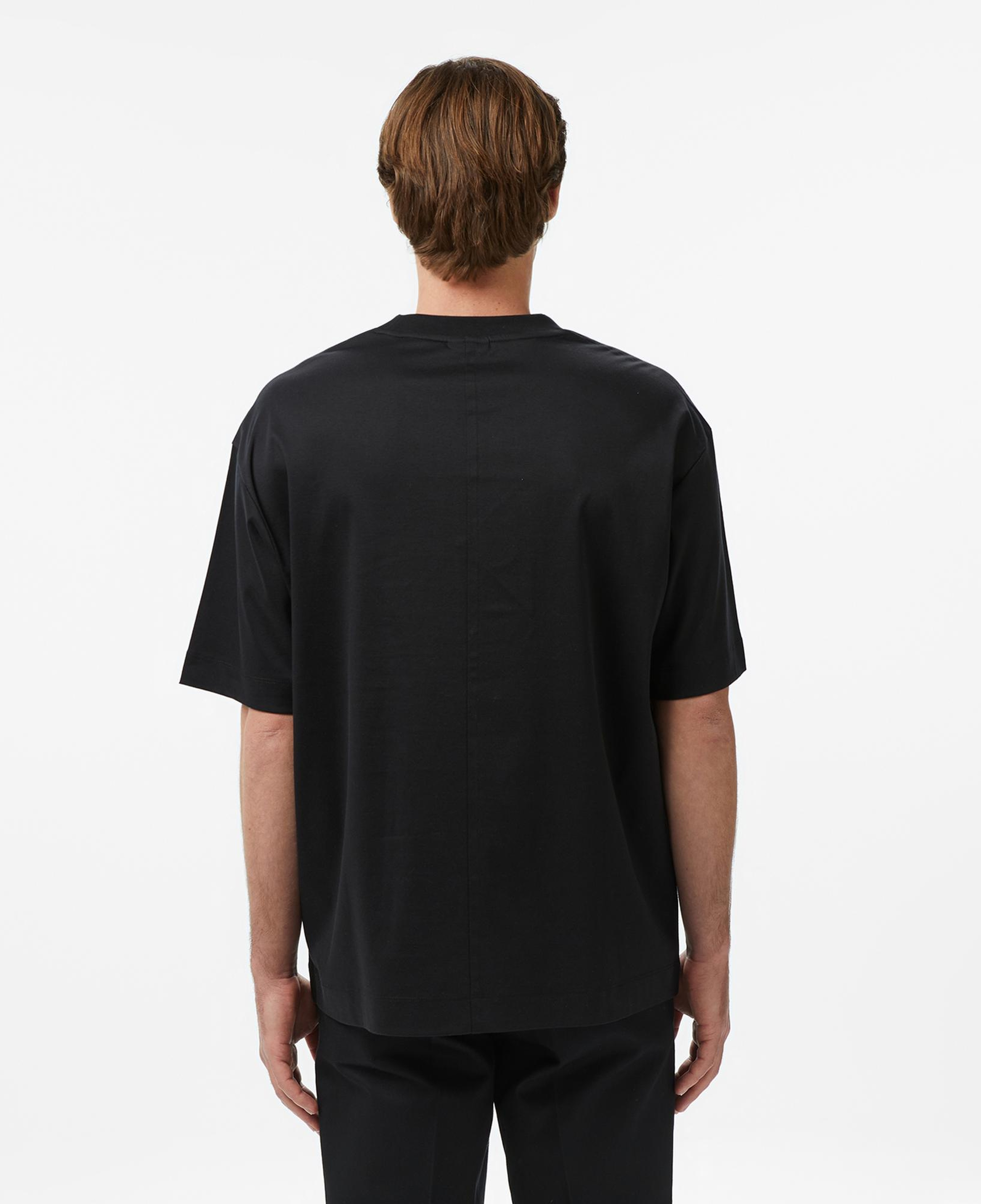 Calvin Klein Relaxed Premium Interlock Emblem Erkek Siyah T-Shirt