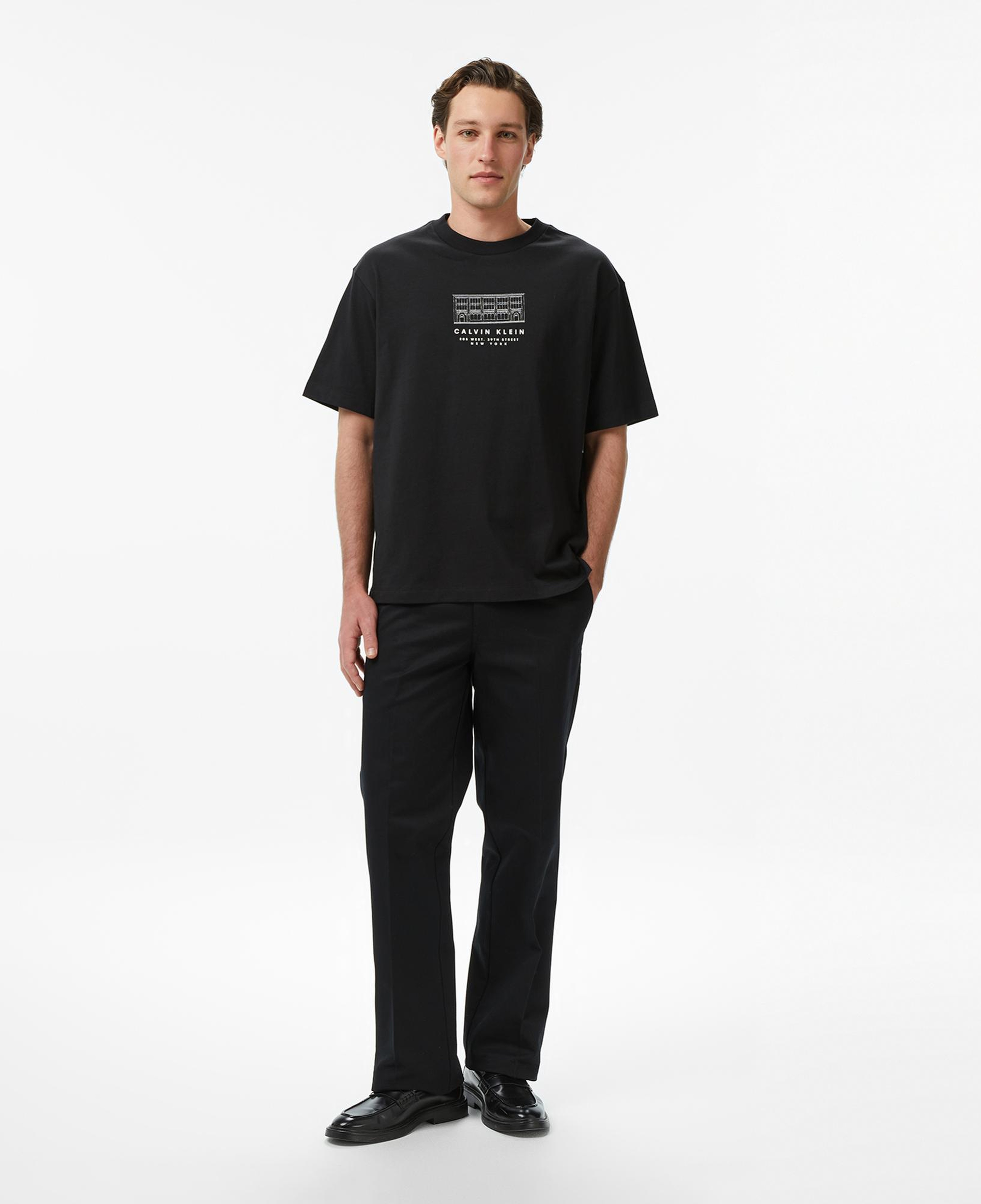 Calvin Klein 16S March Graphic Seasonal Erkek Siyah T-Shirt