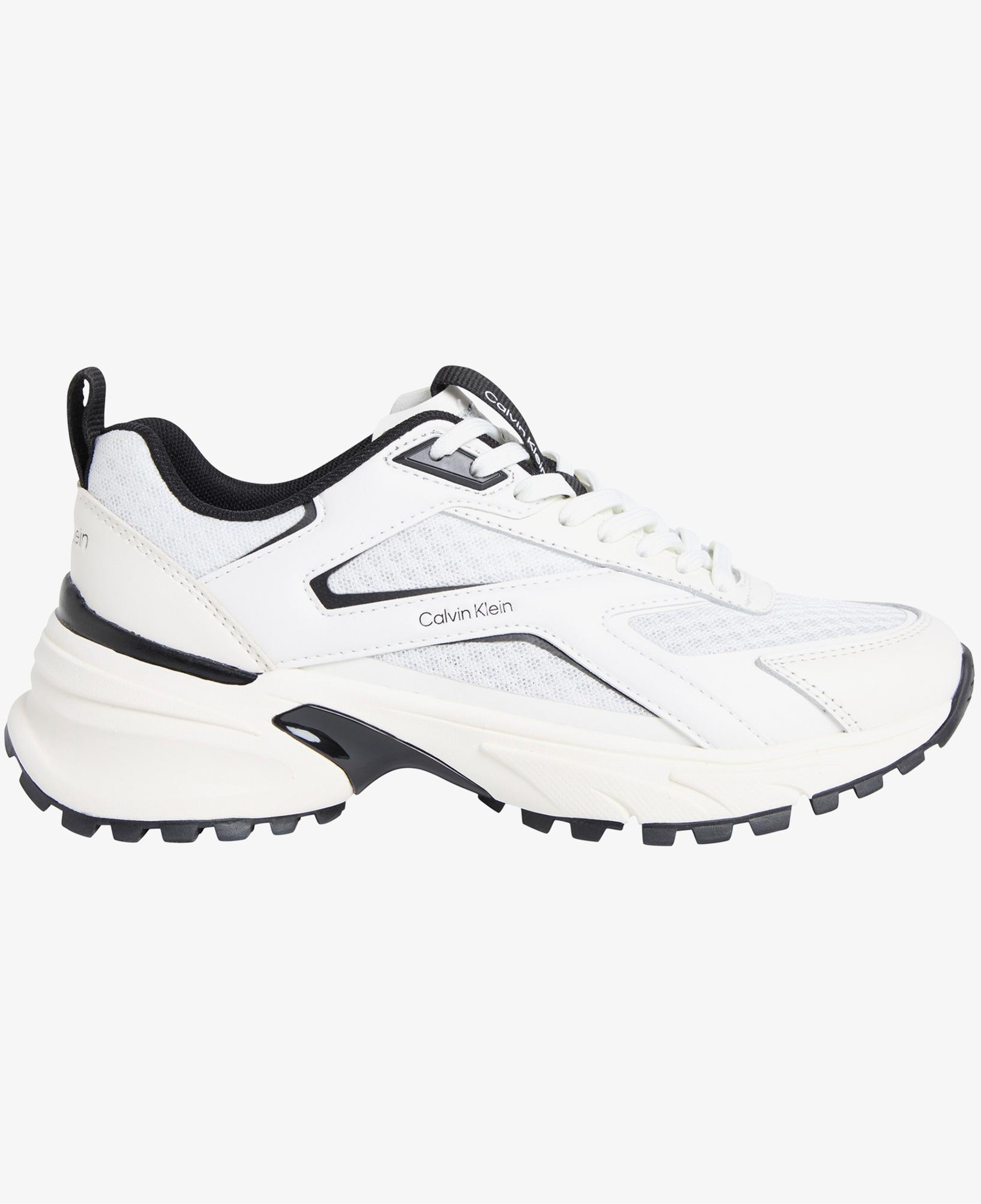 Calvin Klein Hike Run Stripe Mesh Kadın Beyaz Sneaker