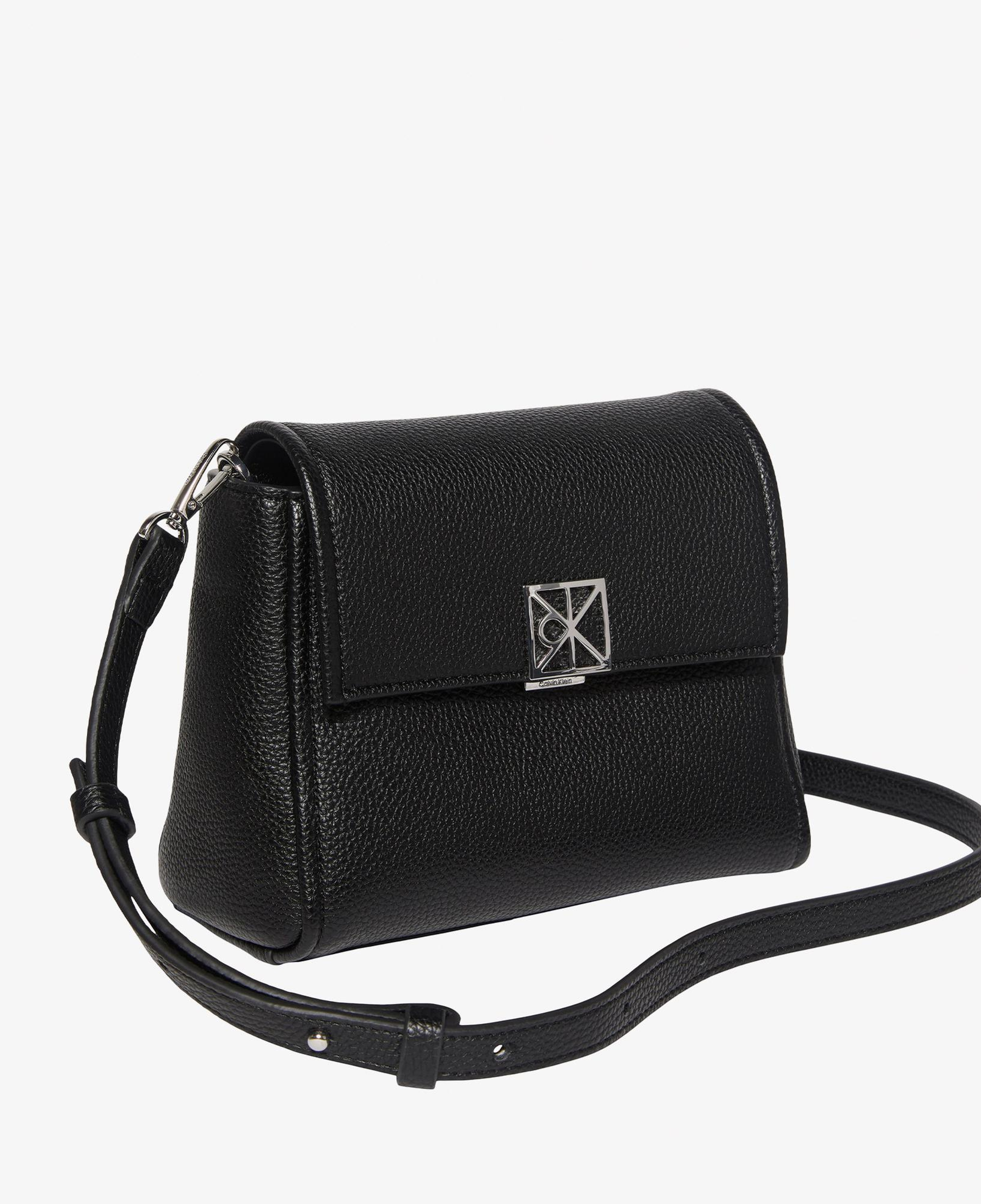 Calvin Klein Emblem Pebble Crossbody Kadın Siyah Çapraz Çanta