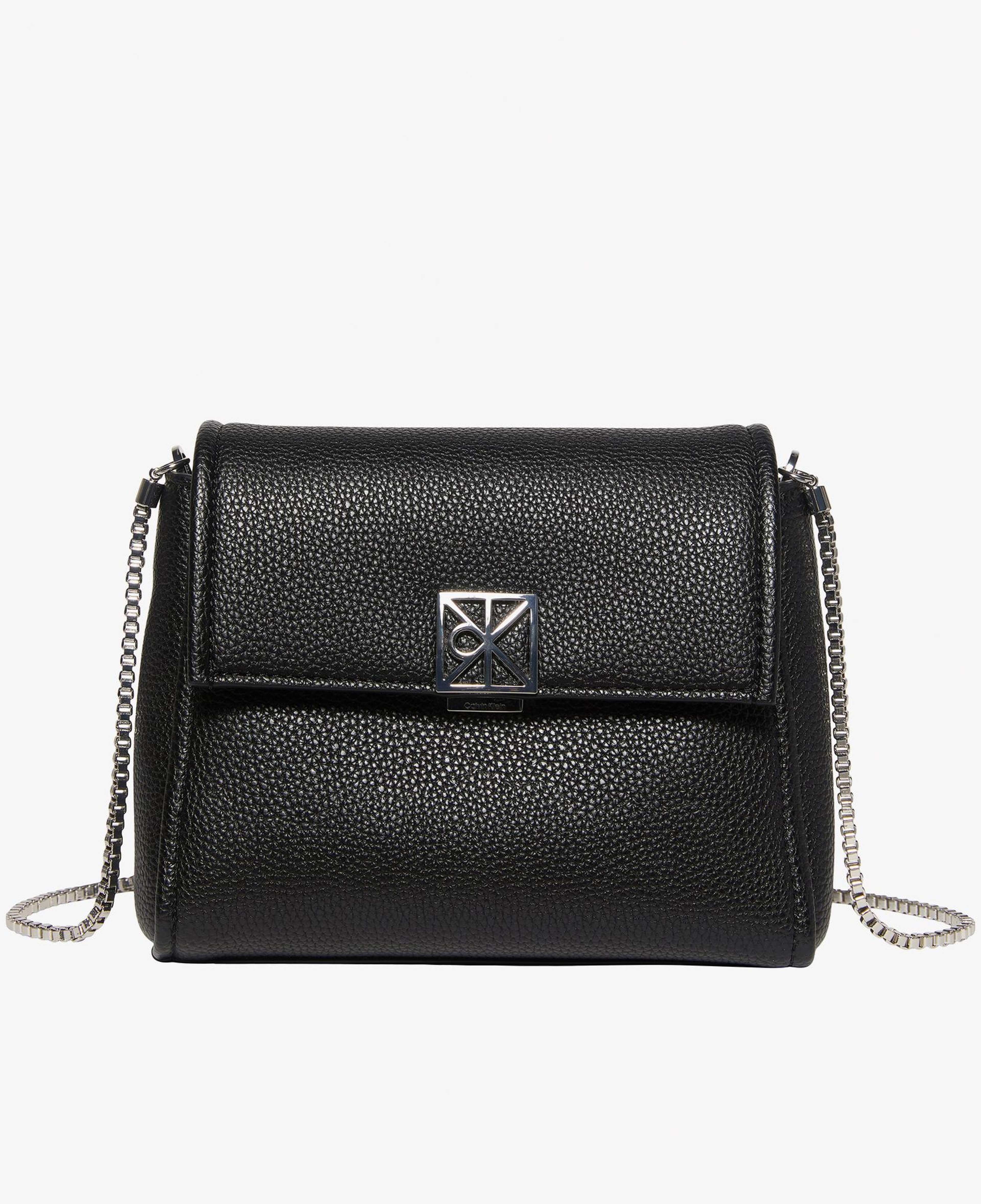 Calvin Klein Emblem Pebble Crossbody Kadın Siyah Çapraz Çanta