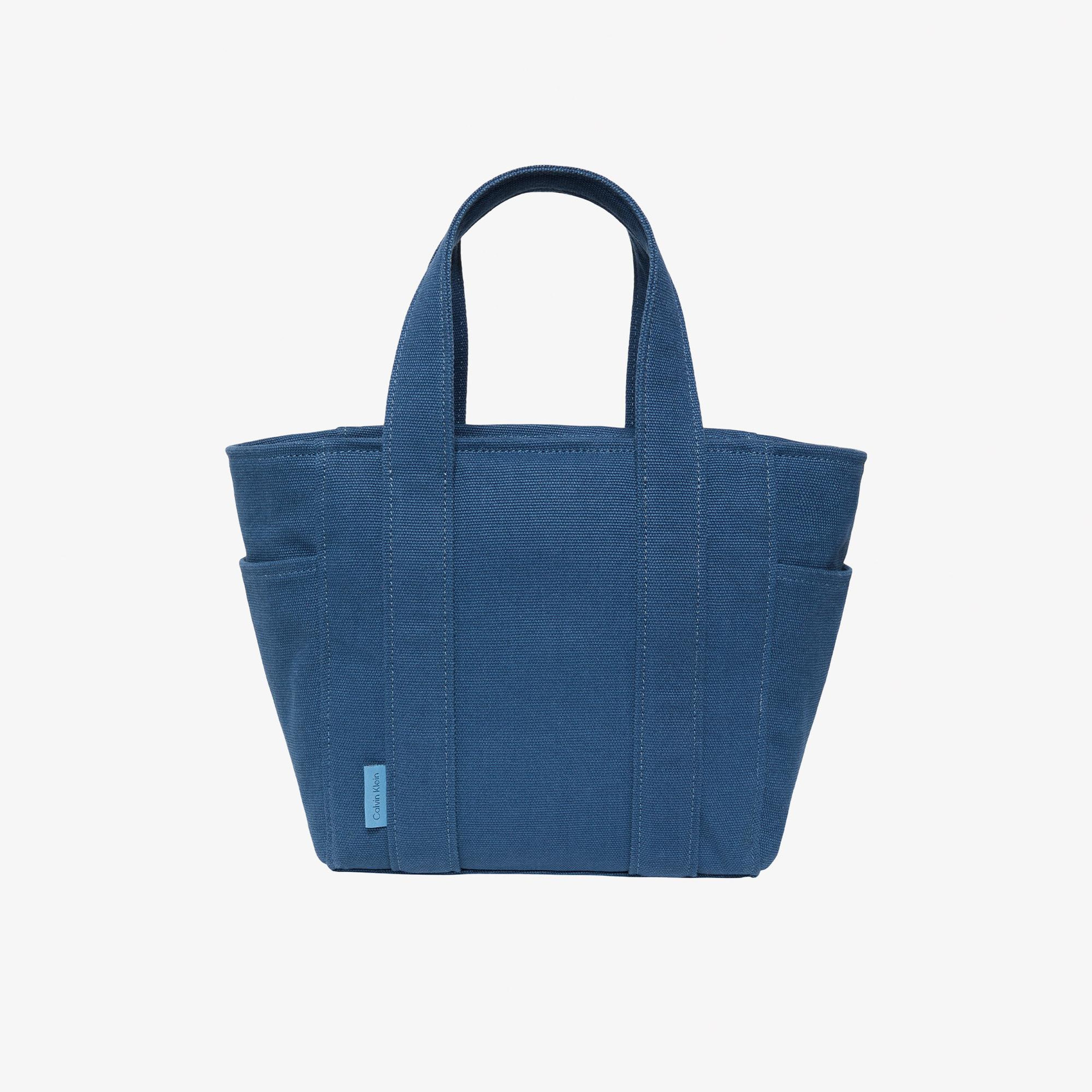 Calvin Klein Webbing Strap Canvas Small Kadın Mavi Tote Çanta