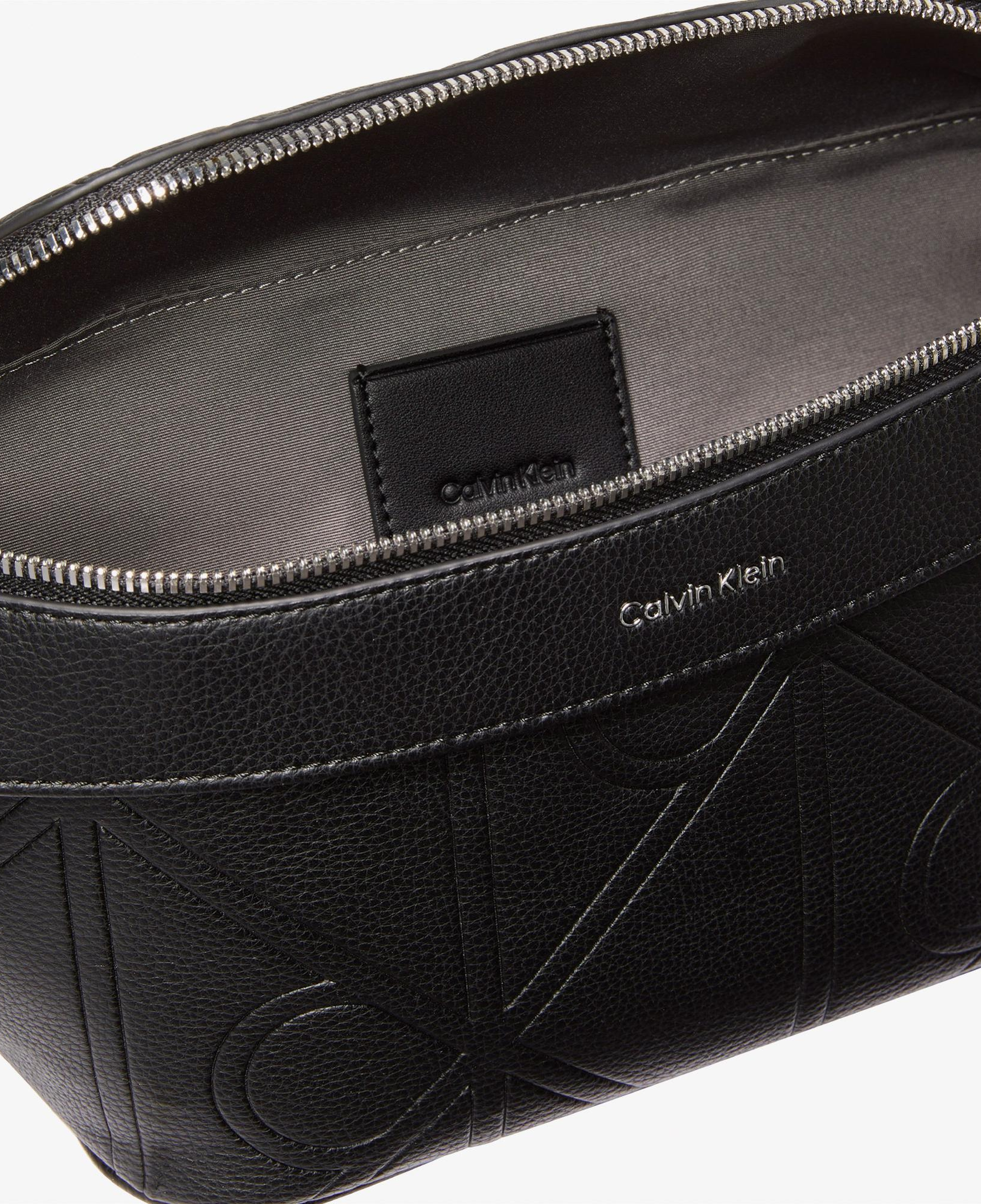 Calvin Klein Emblem Emboss Waistbag Erkek Siyah Bel Çantası