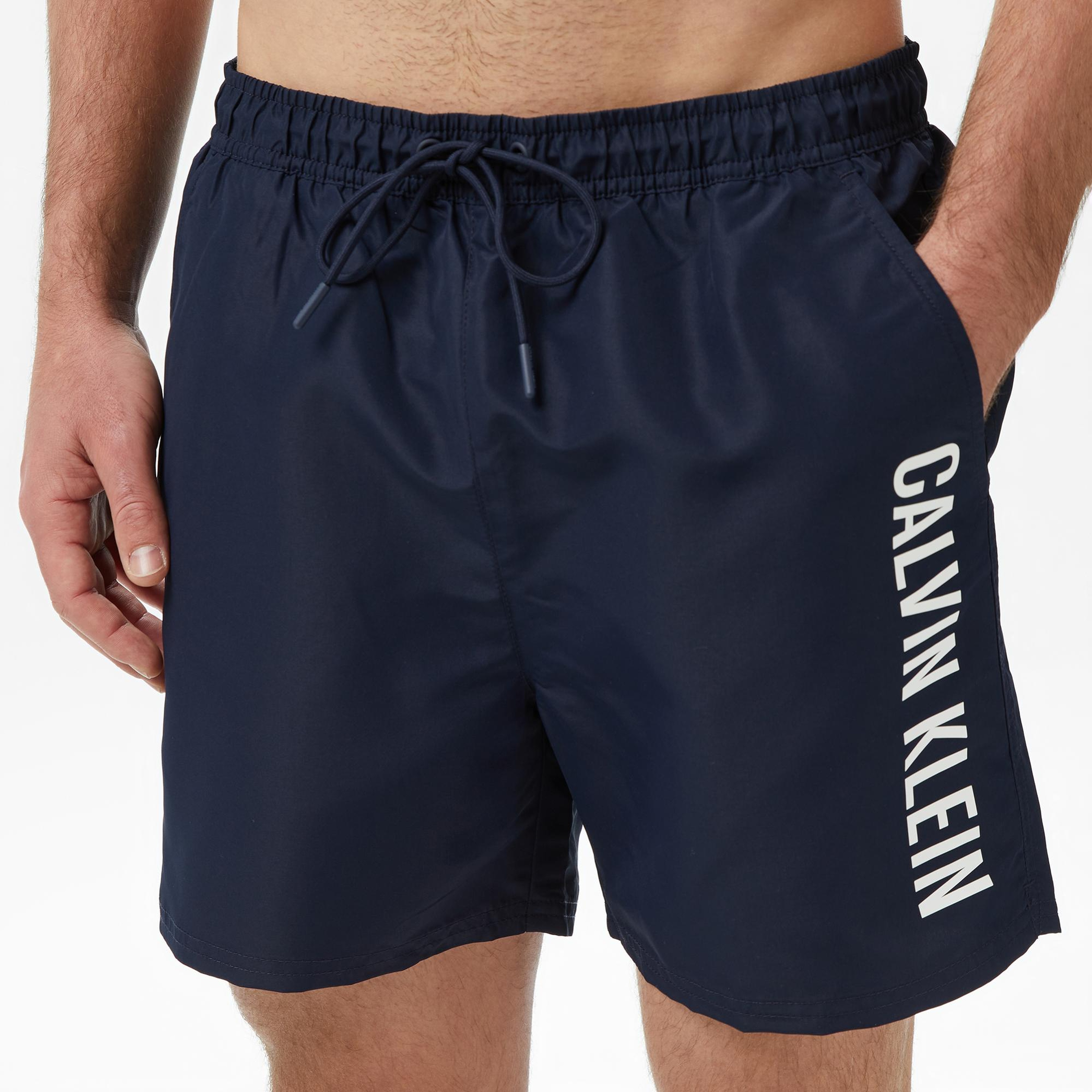 Calvin Klein Medium Drawstring Erkek Mavi Deniz Şortu