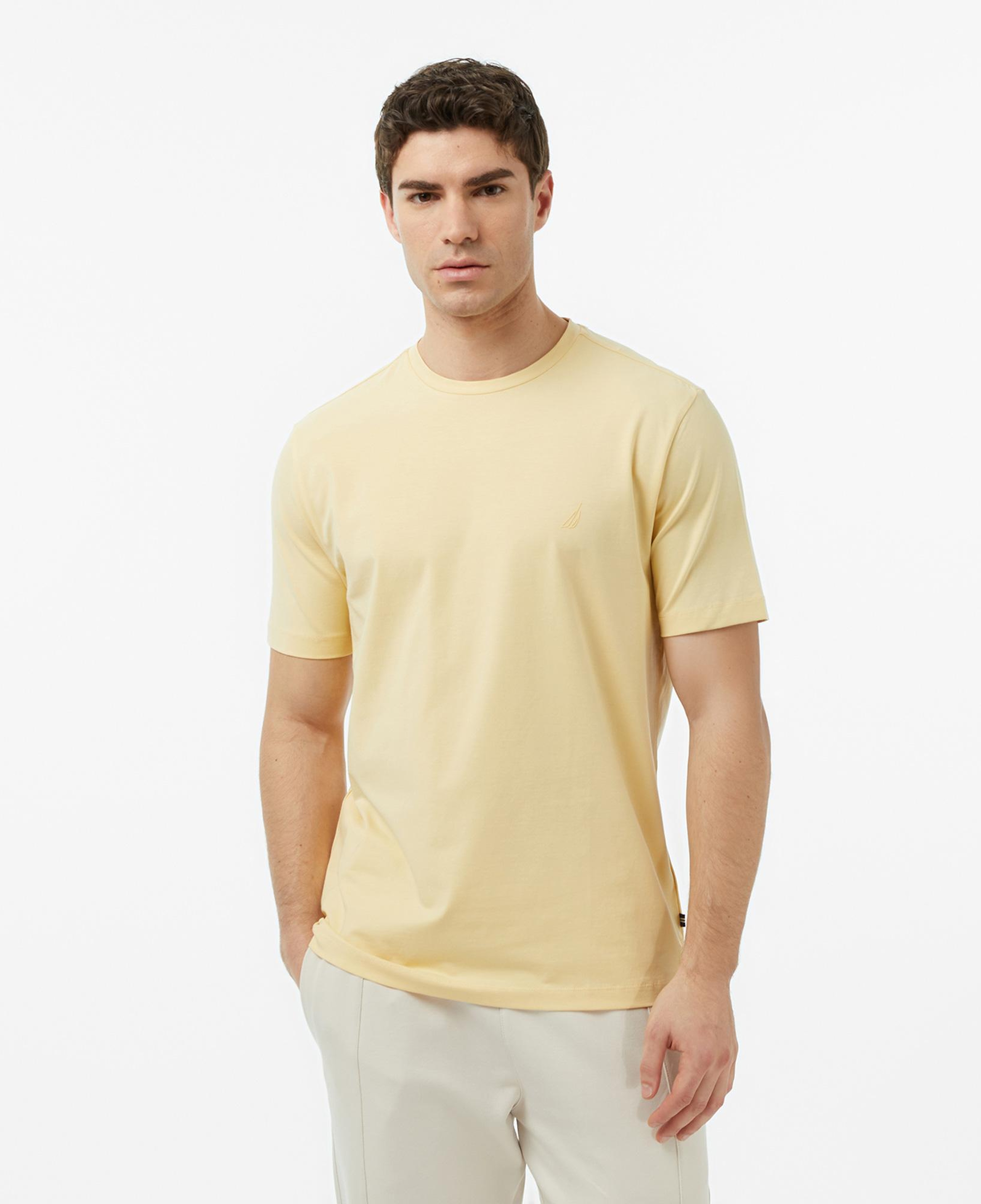 Nautica Erkek Sarı Regular Fit T-Shirt