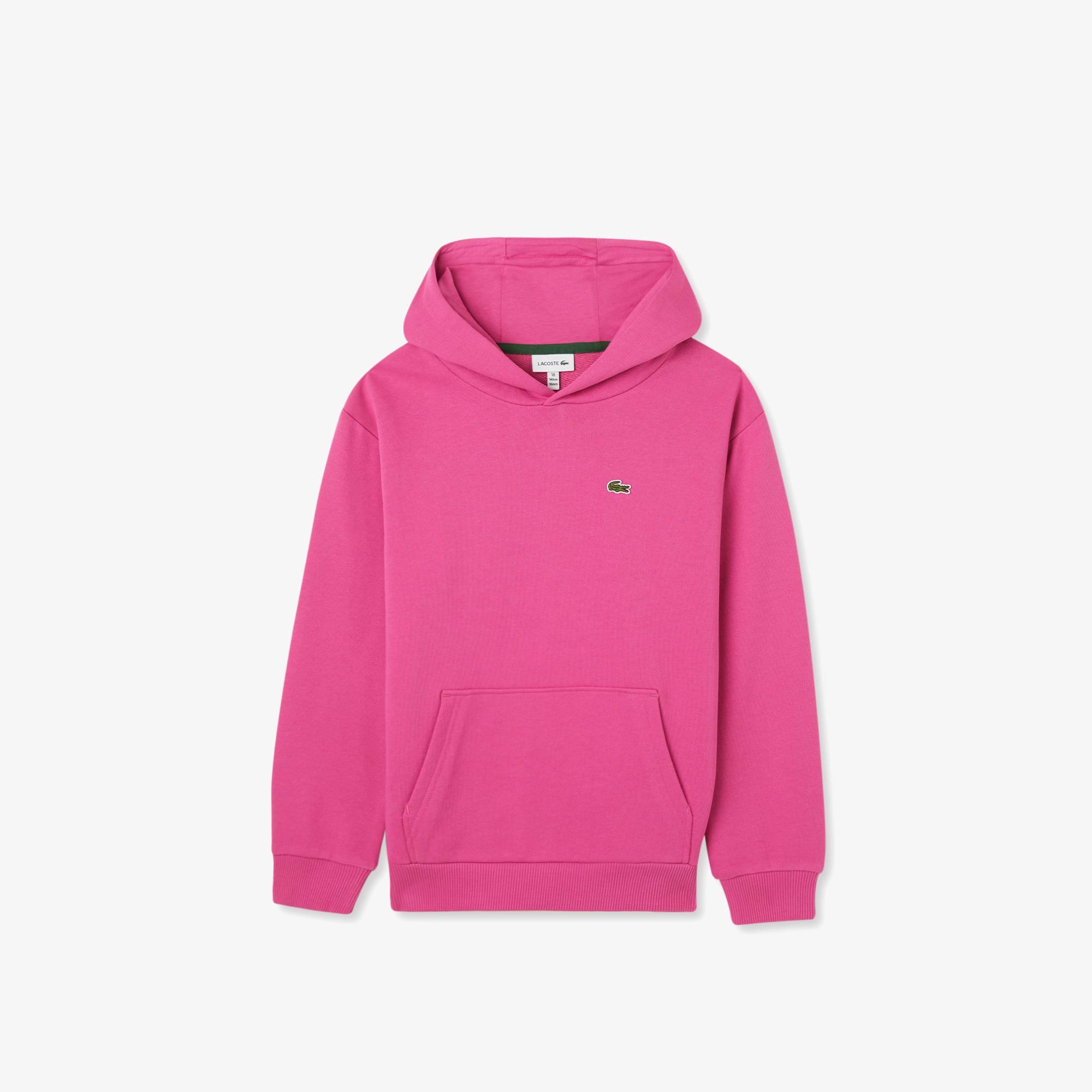 Lacoste Çocuk Kapüşonlu Pembe Sweatshirt