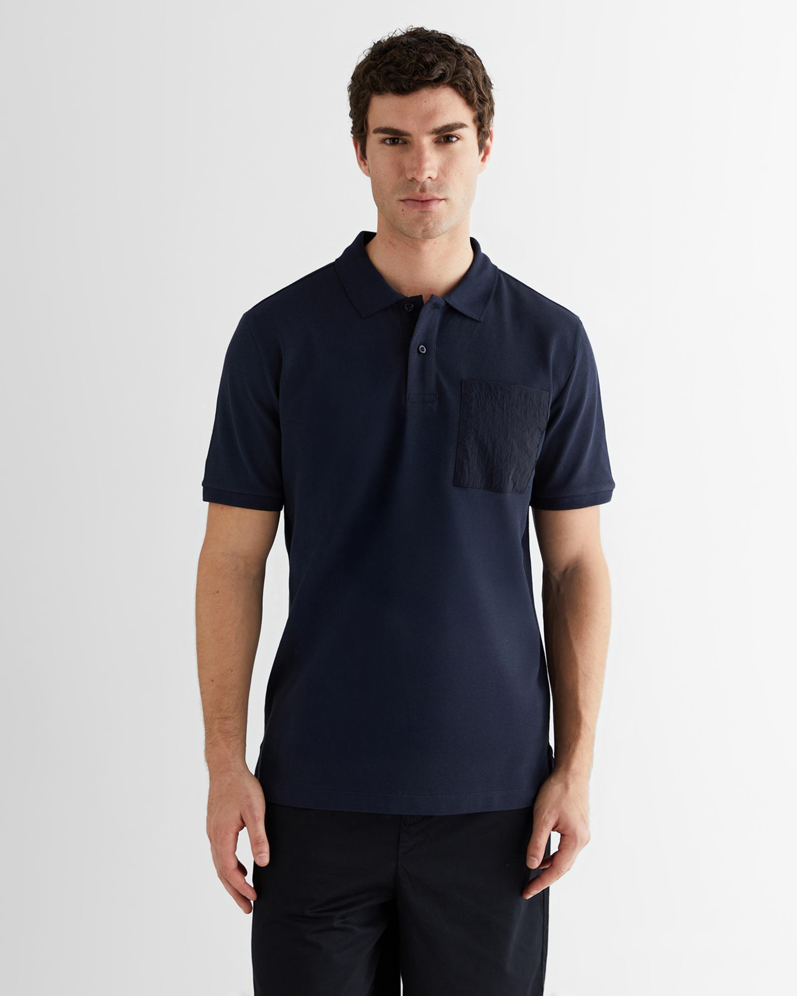 GANT Erkek Lacivert Kısa Kollu Polo