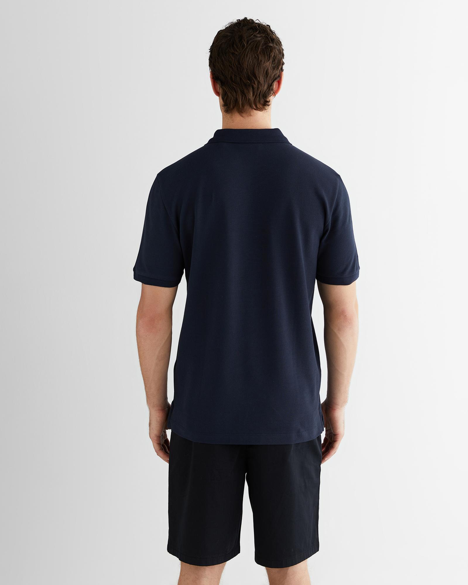 GANT Erkek Lacivert Kısa Kollu Polo