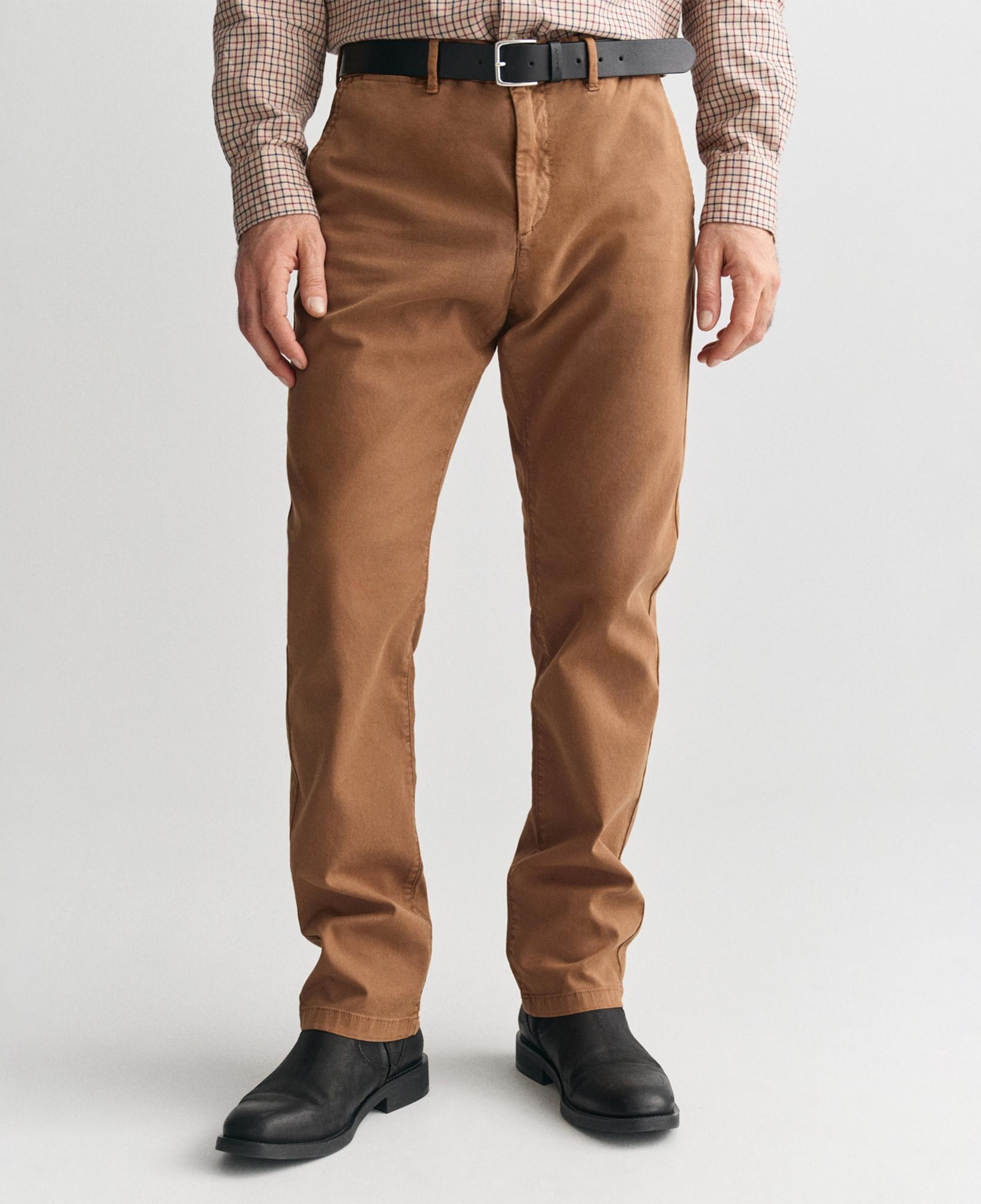 GANT Erkek Kahverengi Slim Fit Pantolon