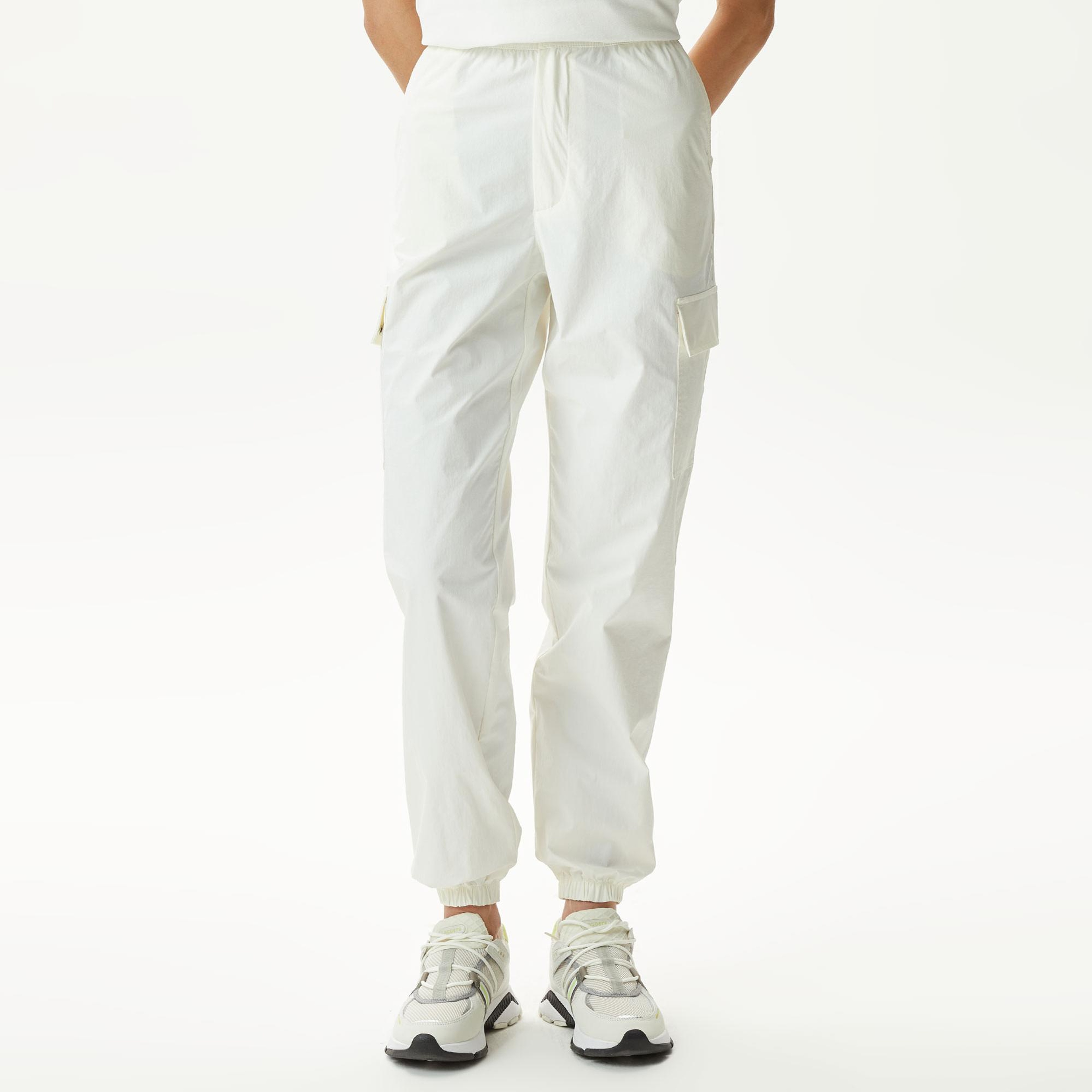 Lacoste Kadın Jogger Beyaz Pantolon