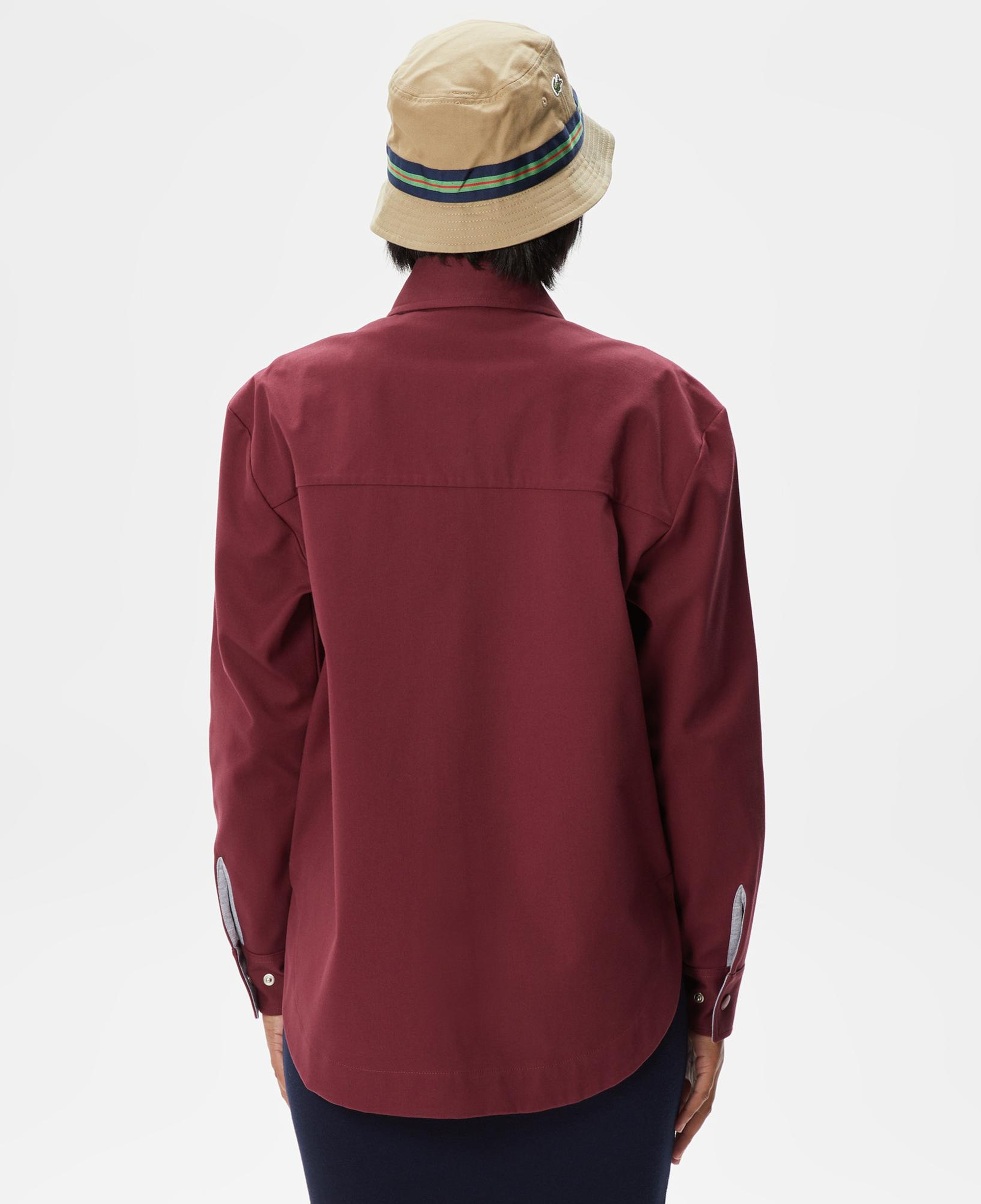 Kadın Relaxed Fit Uzun Kollu Kırmızı Gömlek