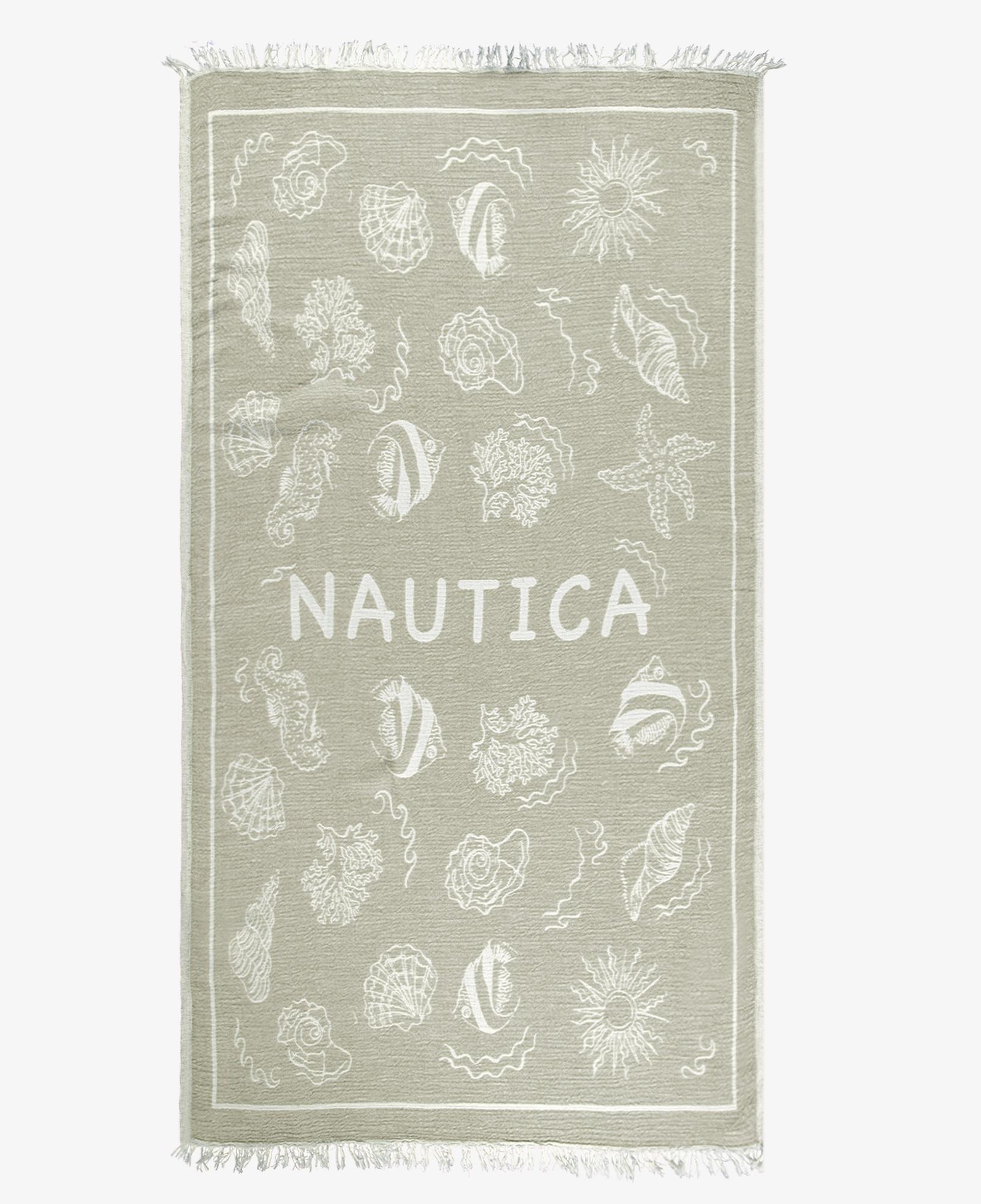 Nautica Unisex Yeşil Desenli Havlu