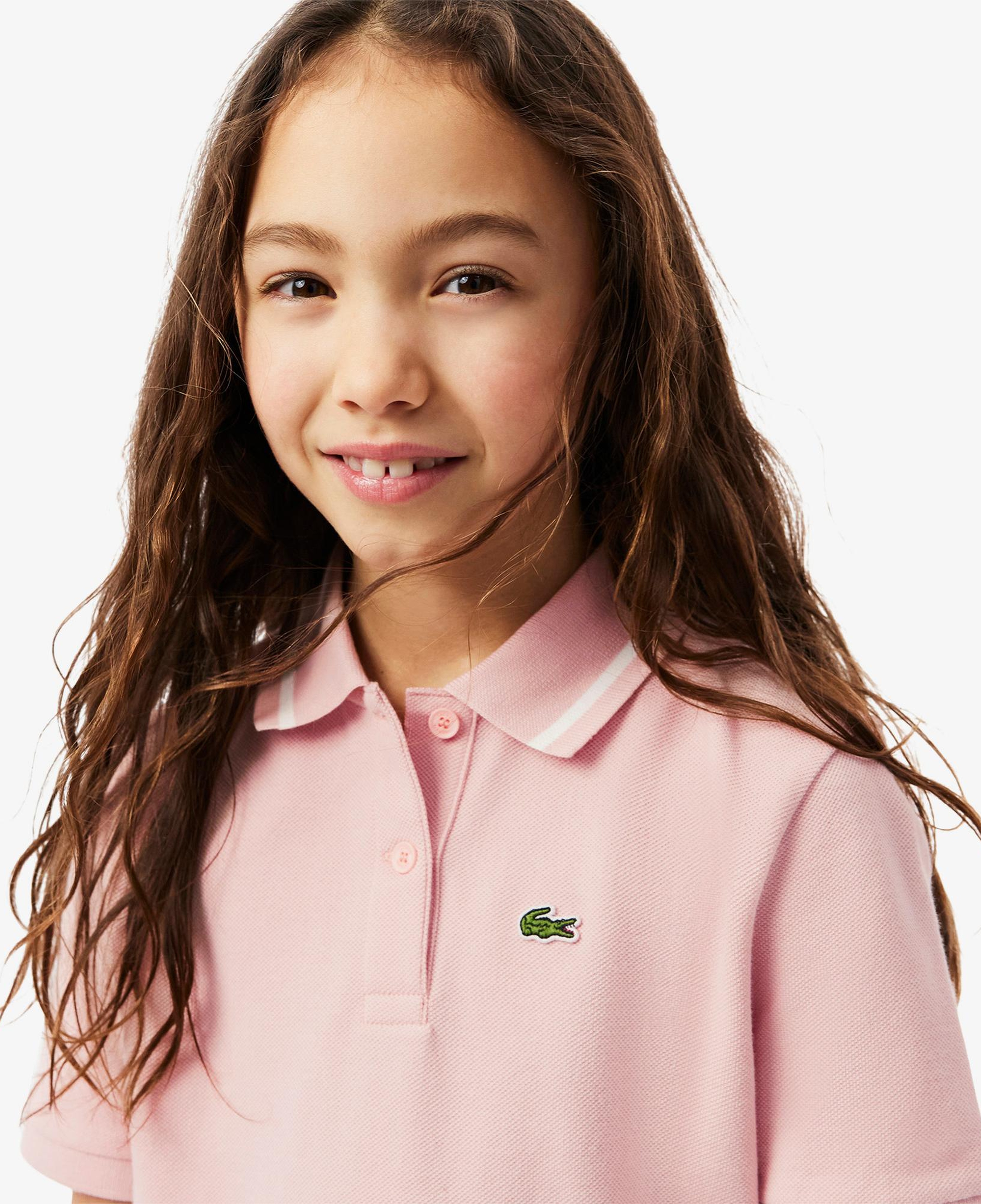 Lacoste Kız Çocuk Pembe Polo